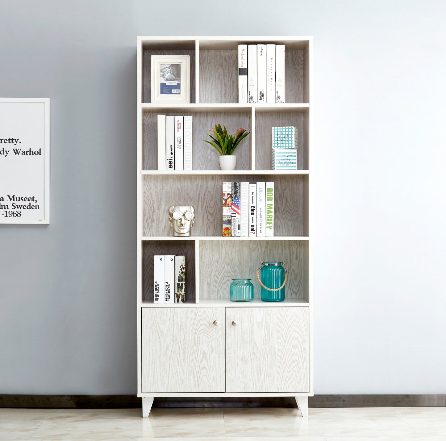 Imagin Bookcase in White Finish