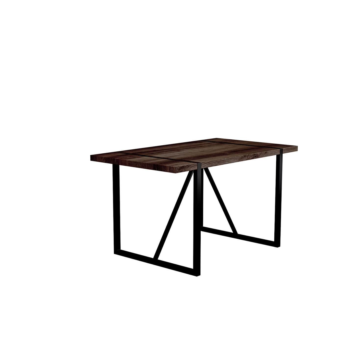 Jenson 55"Rustic Industrial Rectangular Table