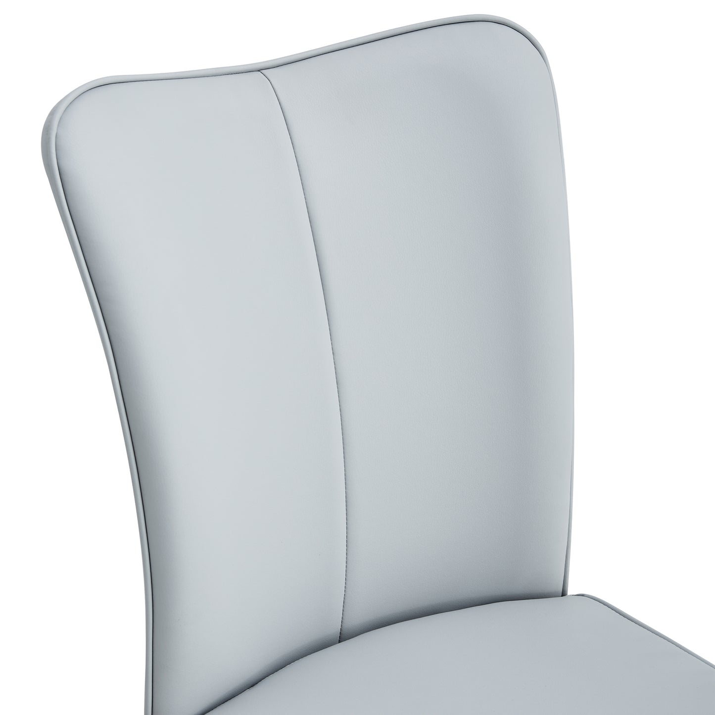Phelps minimalist dining chairs in Light Gray. (Set of 4)
