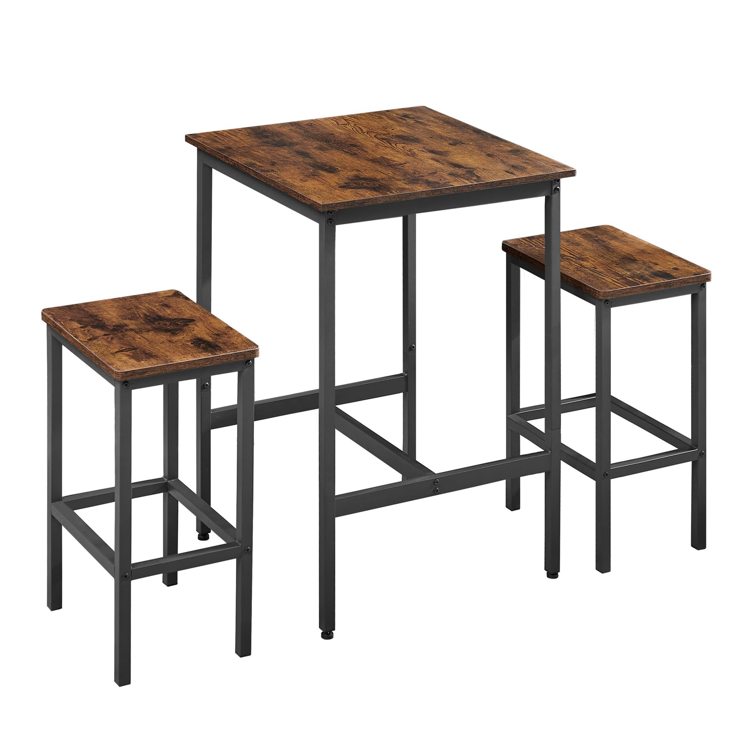 Jona Square Bar Table with 2 Bar Chairs