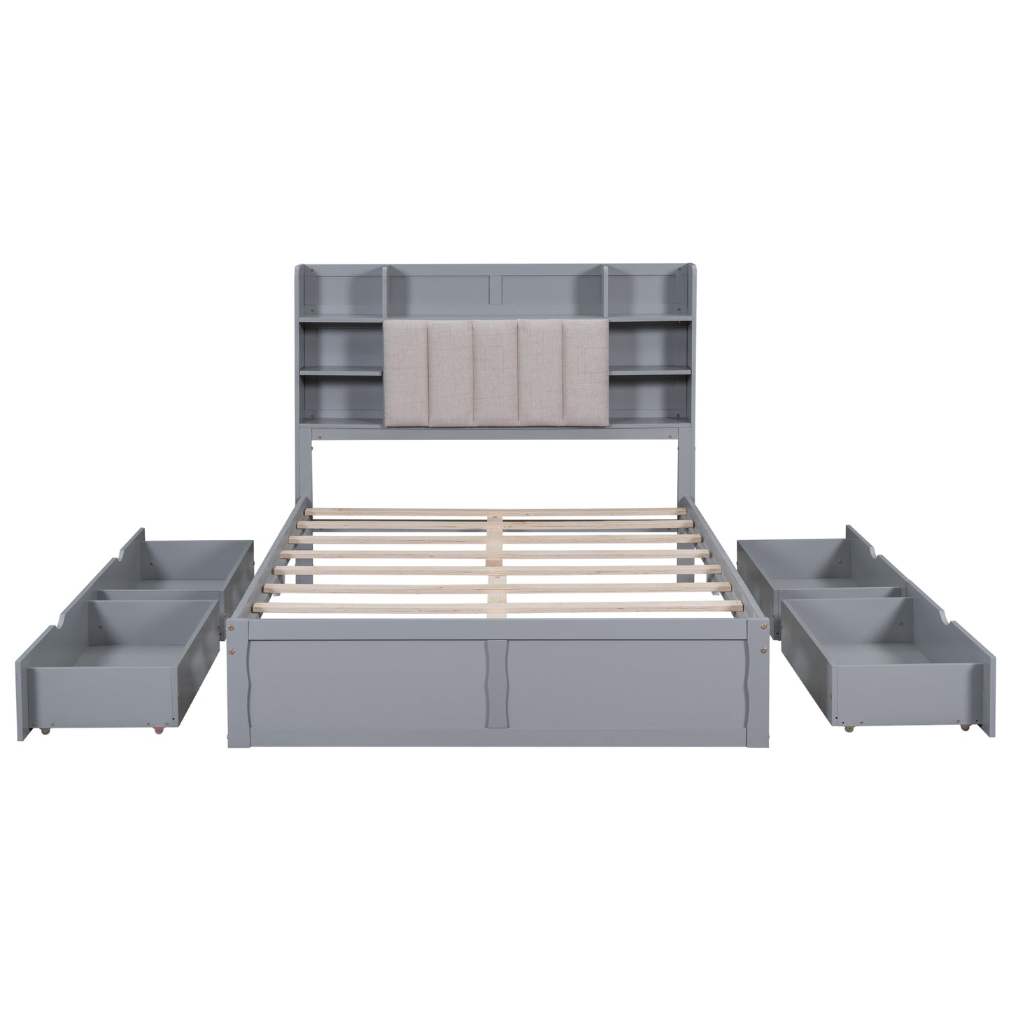 Jordan Multi-functional Full Size Bed Frame w/ Underbed storage