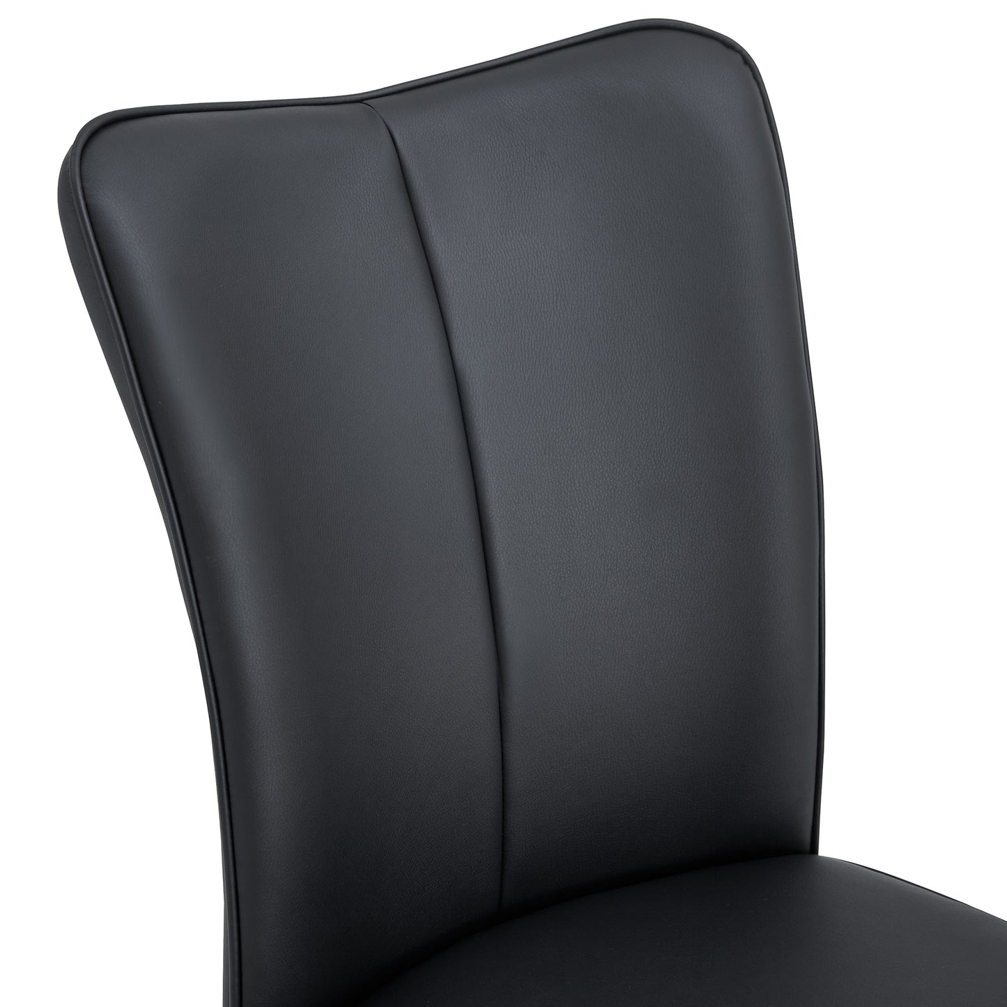 Phelps Modern minimalist dining chairs in Black. (Set of 4)