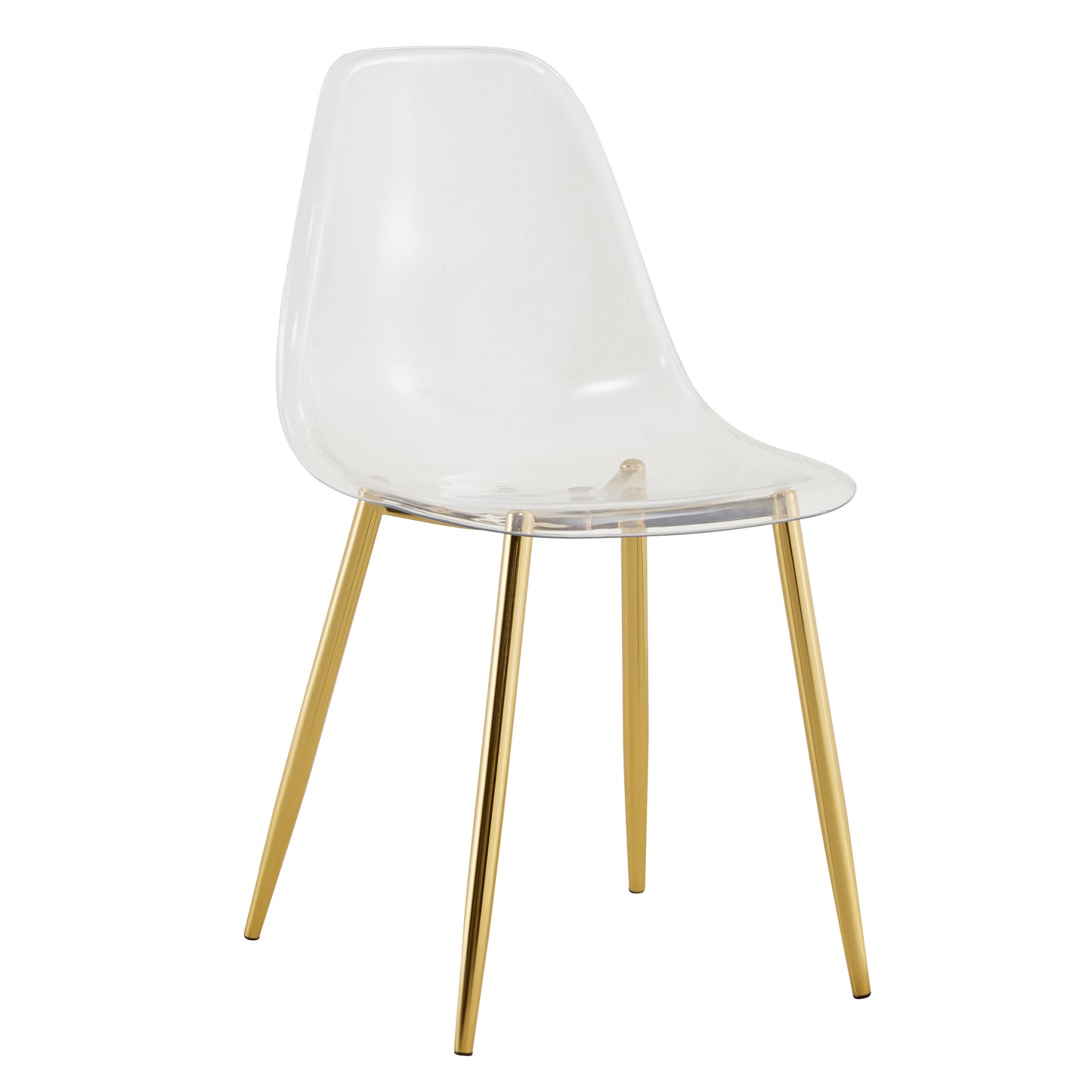 Moderna minimalist transparent dining chair,(Set of 6)