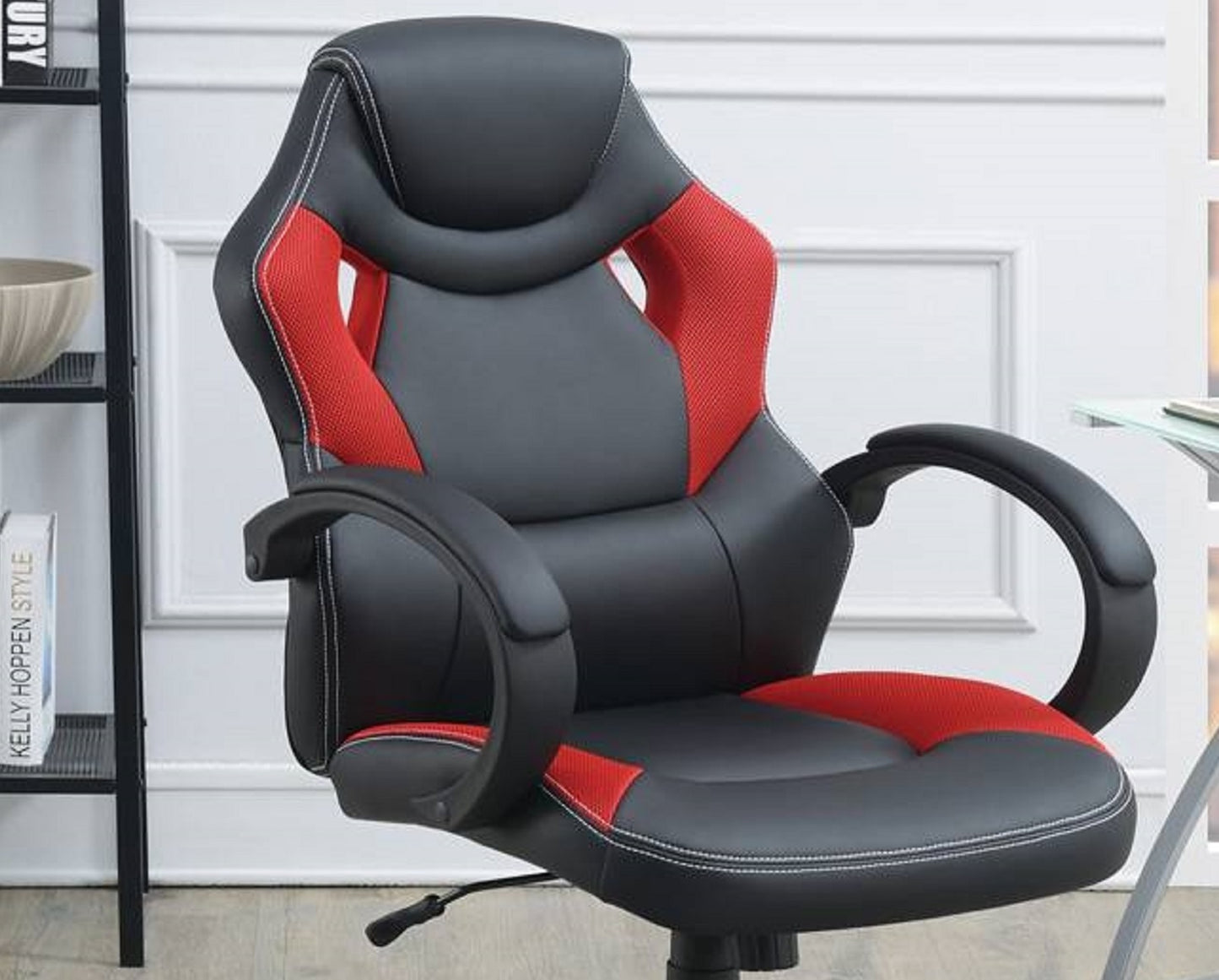 Kpak Gaming Office Chair in Black And Red Color