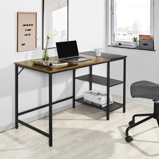 Simply Modern Writing Table with 2 Storage Shelves