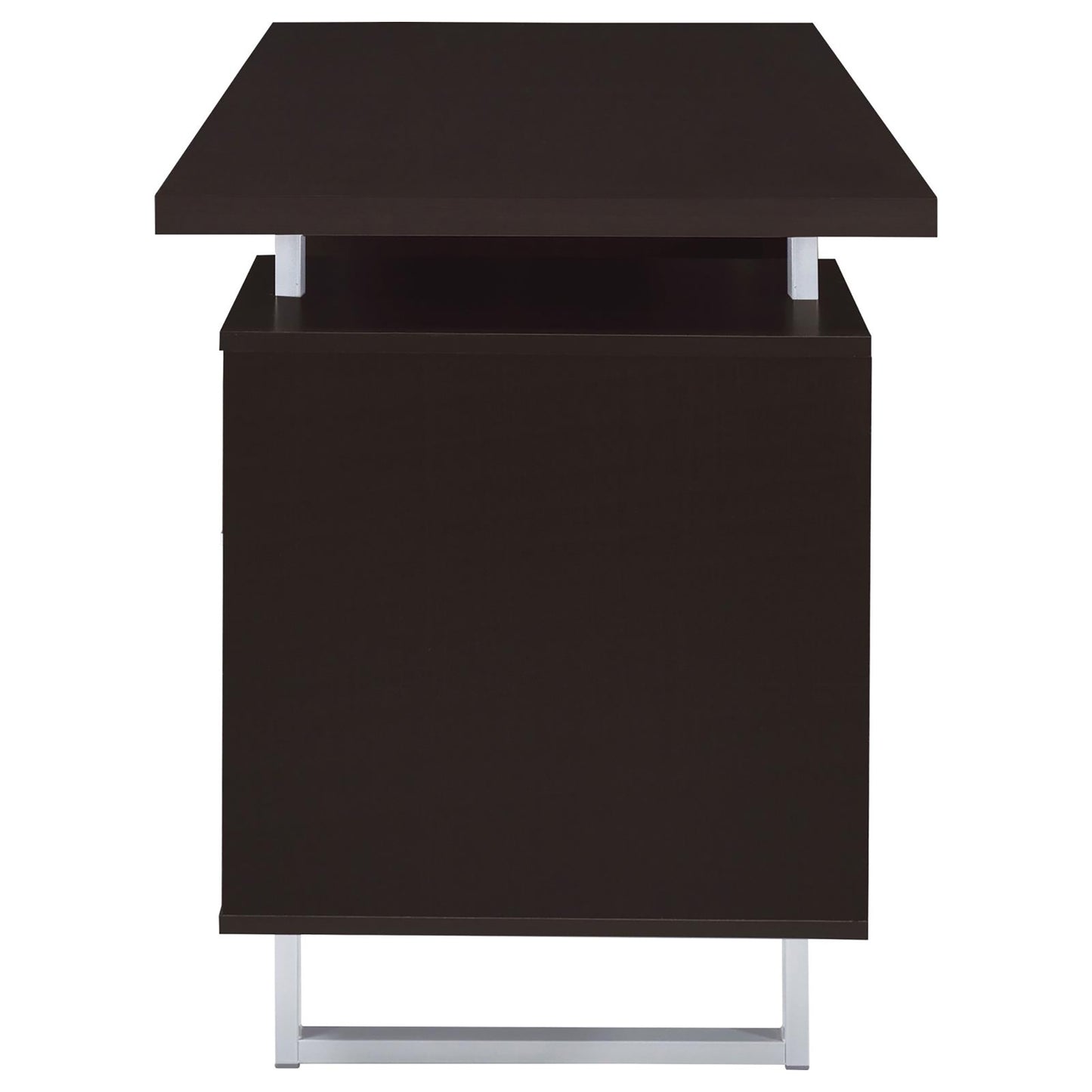 Tomar Cappuccino 2-drawer Floating Top Office Desk