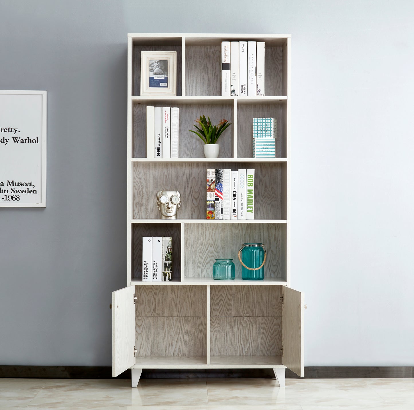Imagin Bookcase in White Finish