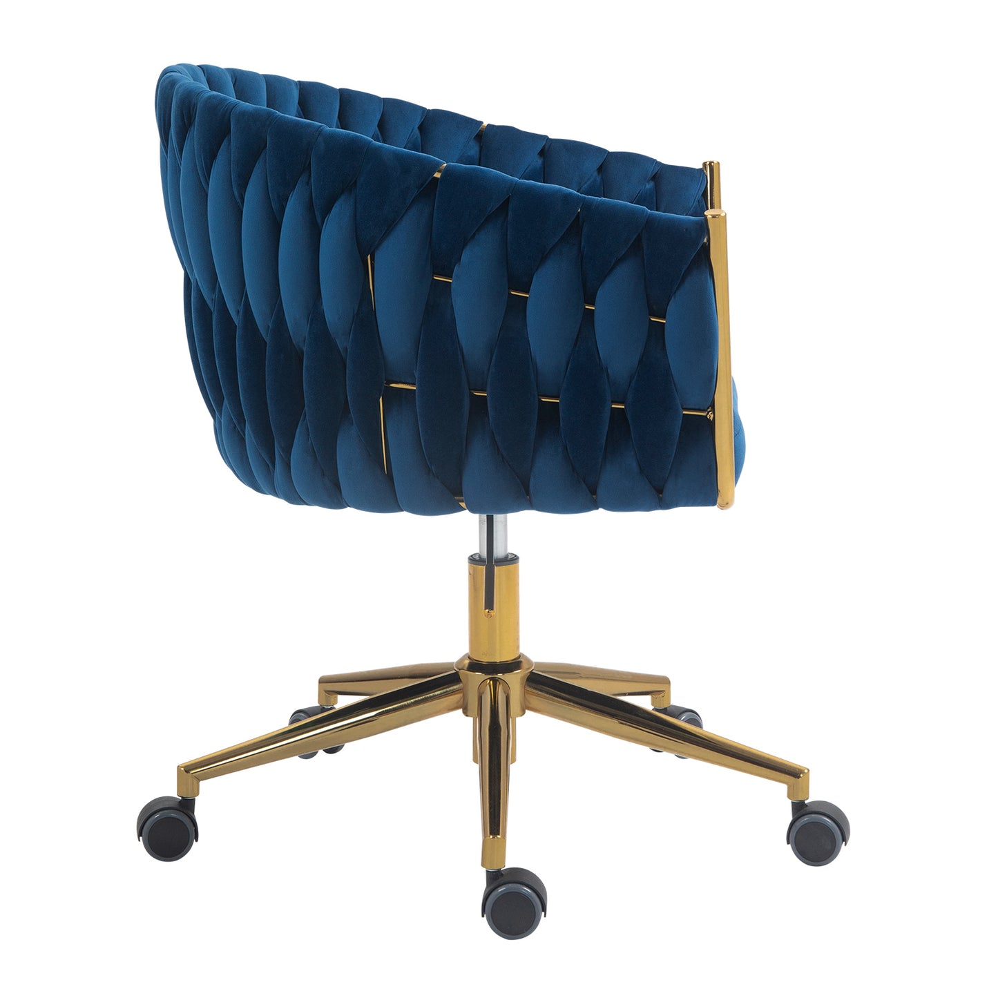 Moderna Hand-woven Office chair in Blue Fabric