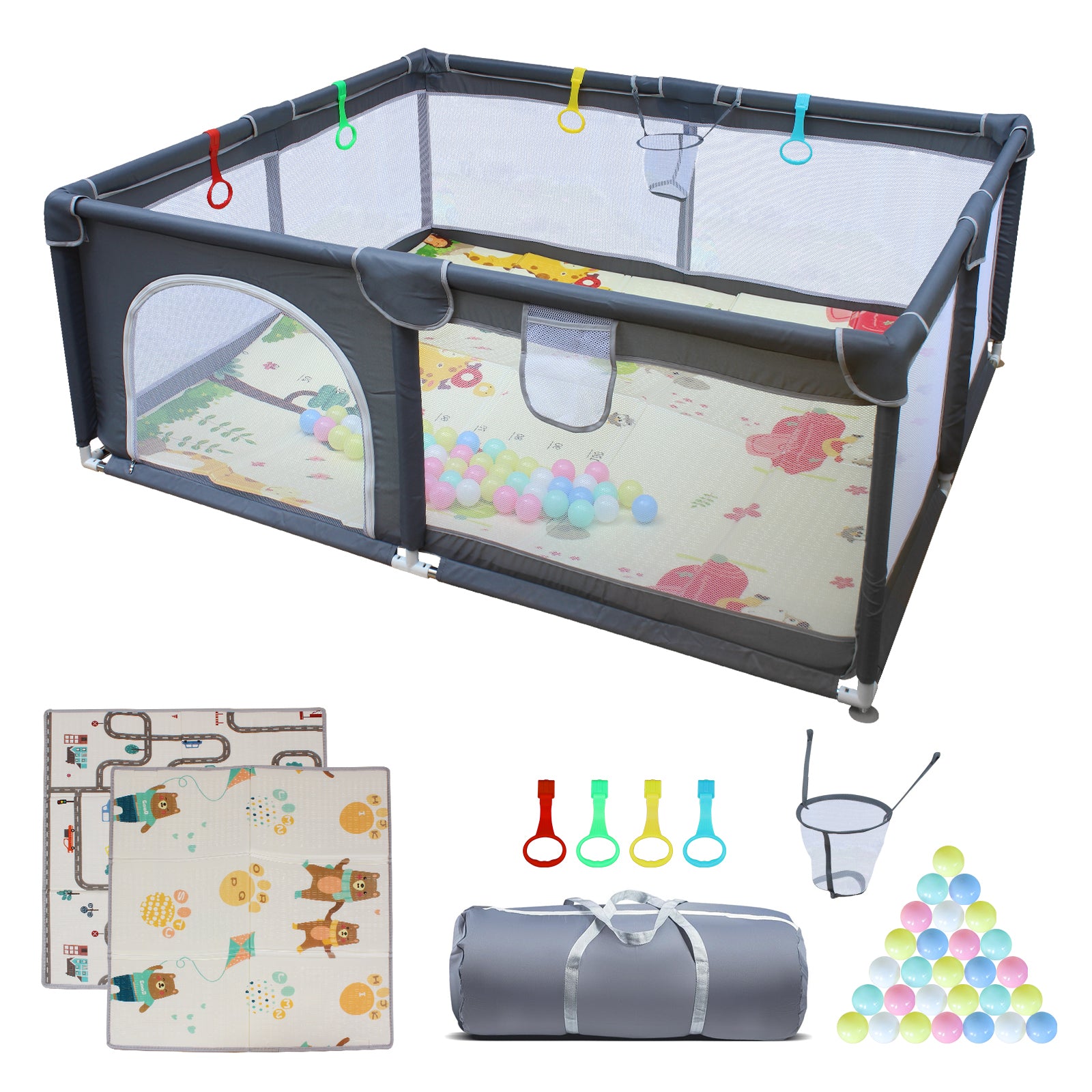 SafeNest 71'x59' Baby Playard & Playpen, Indoor & Outdoor Use