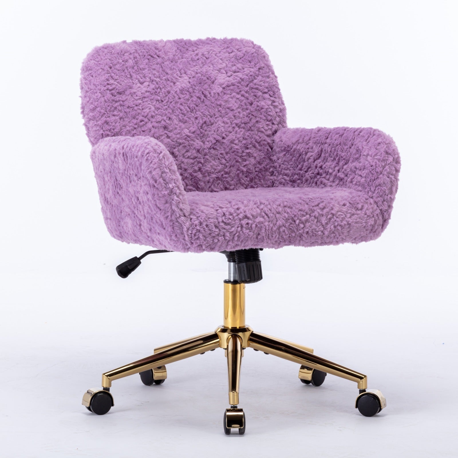 Aurelia Violet Velvet Office Chair