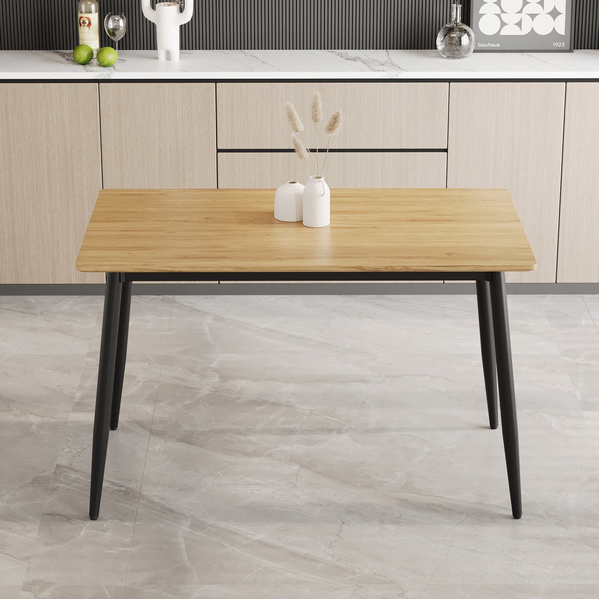 Jonas Modern Grain Tabletop Dining Table