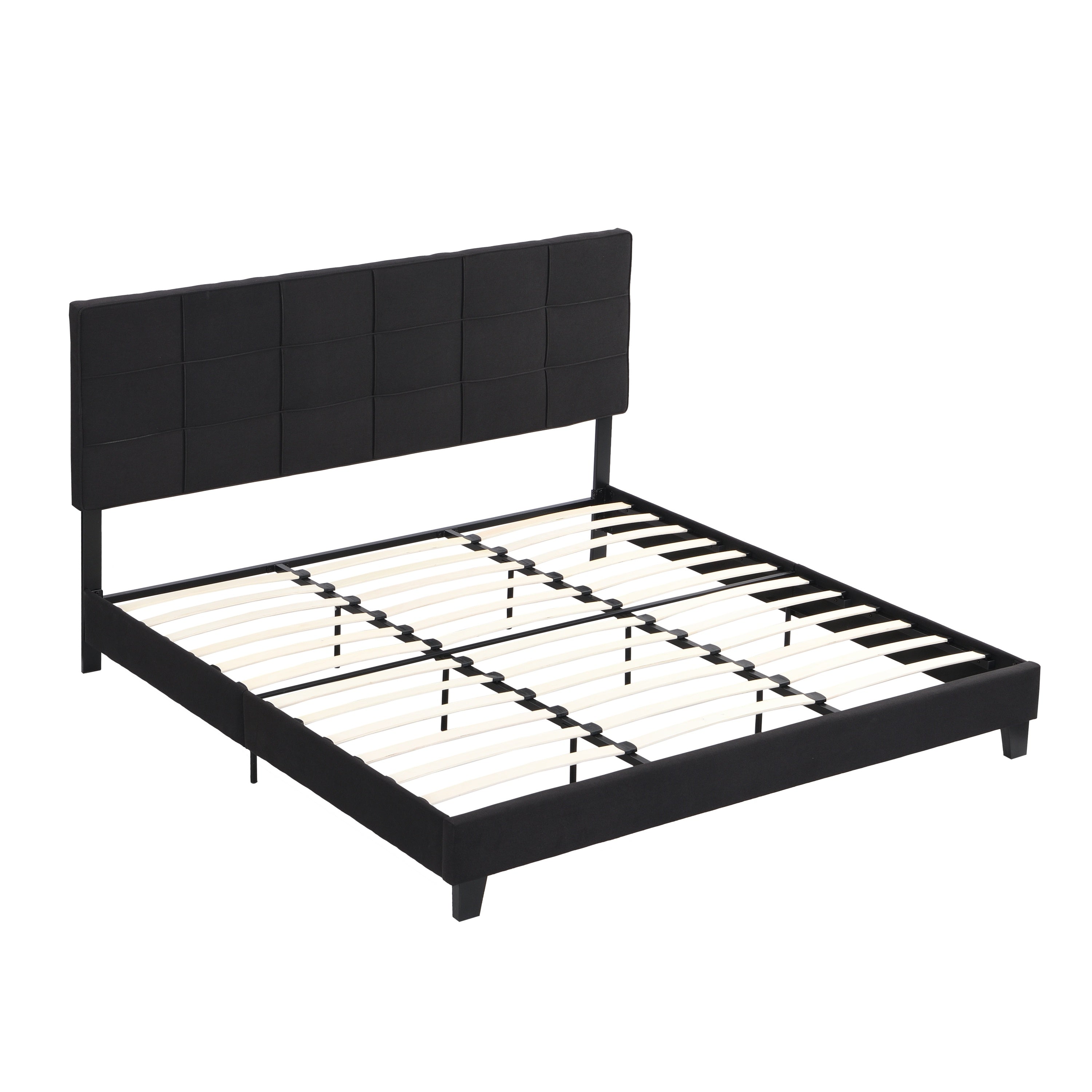 Lucia Modern King Size Upholstered Platform Bed