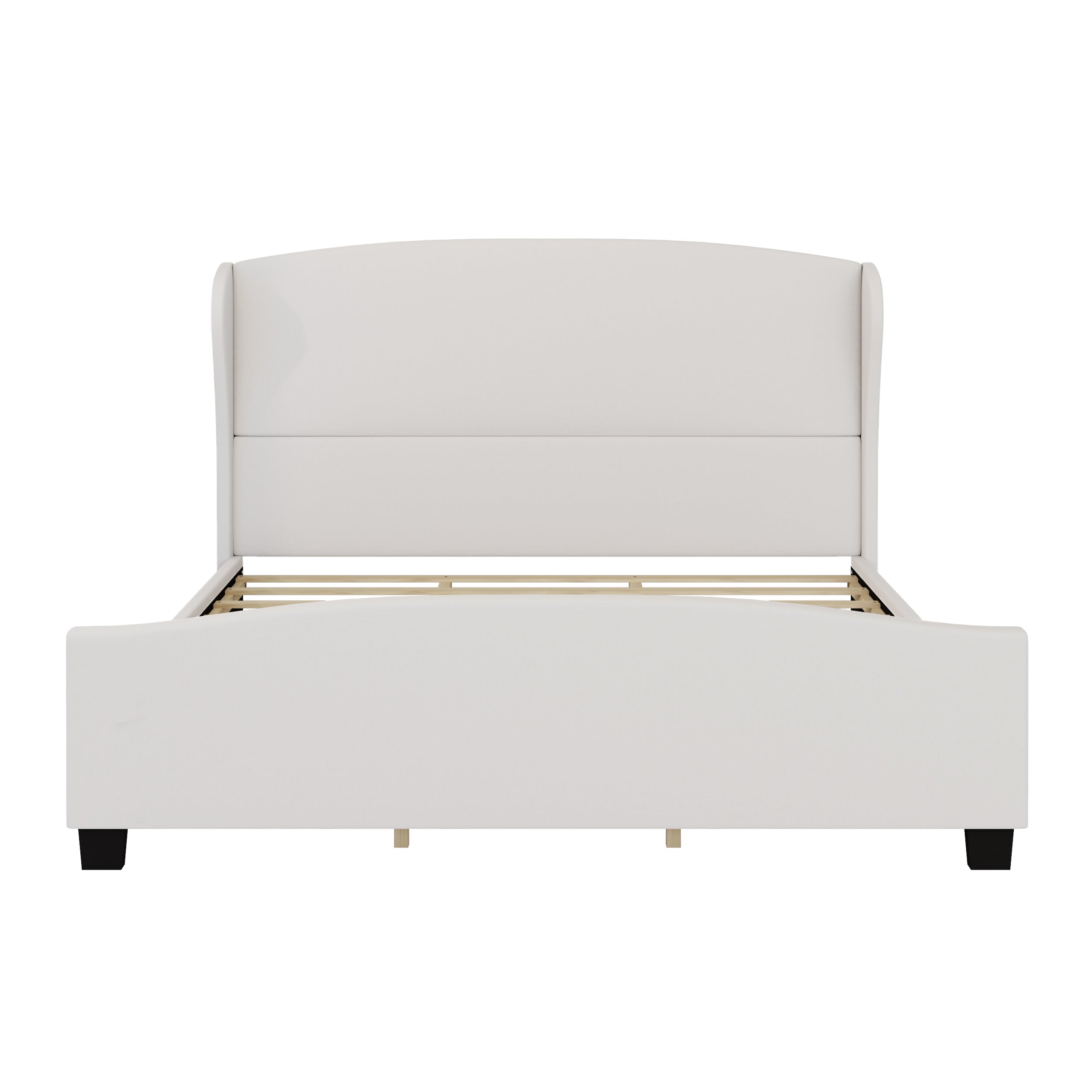 Palisade King Wingback Linen Upholstered Bed