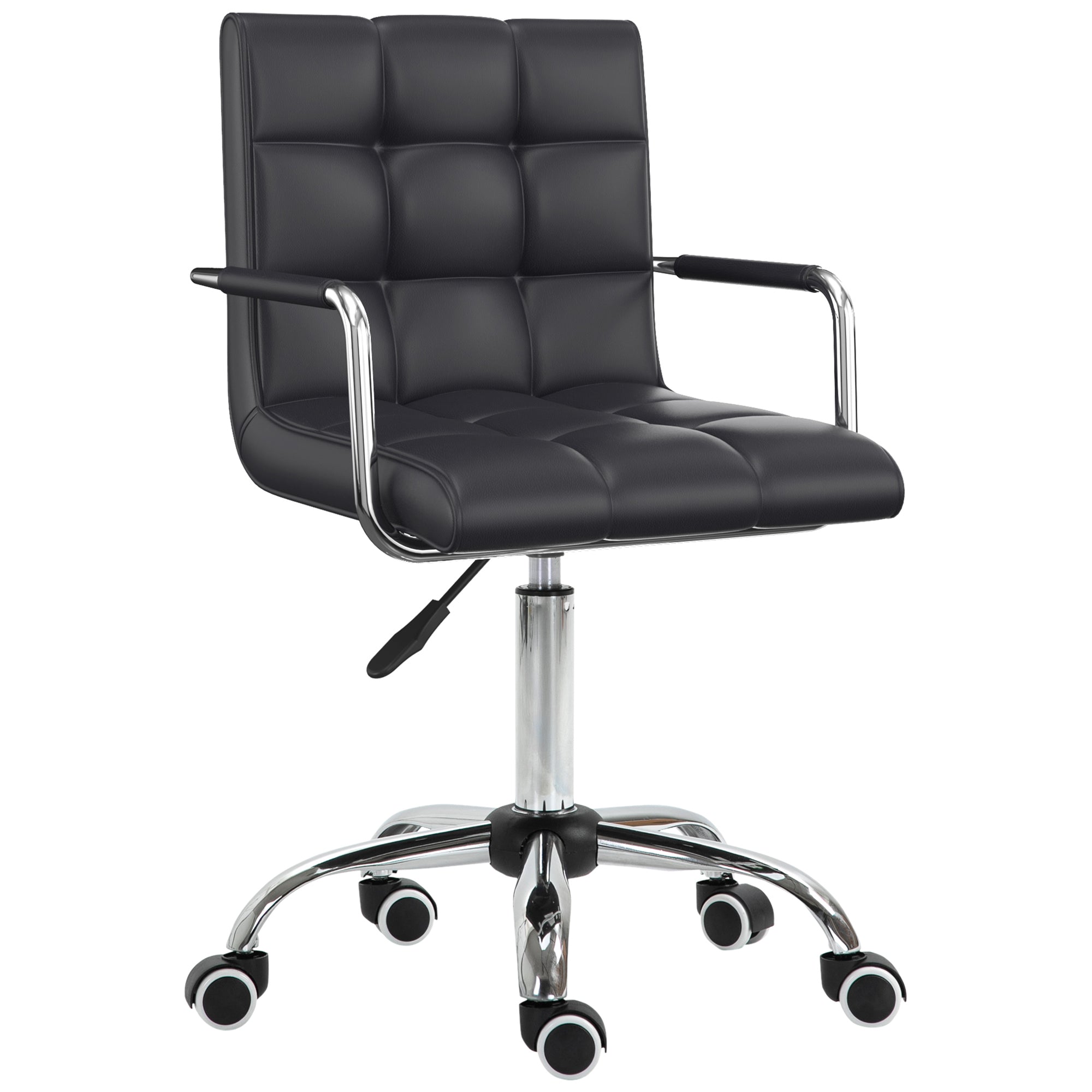 Orion Home Office Task Chair with PU Leather & Swivel Wheels