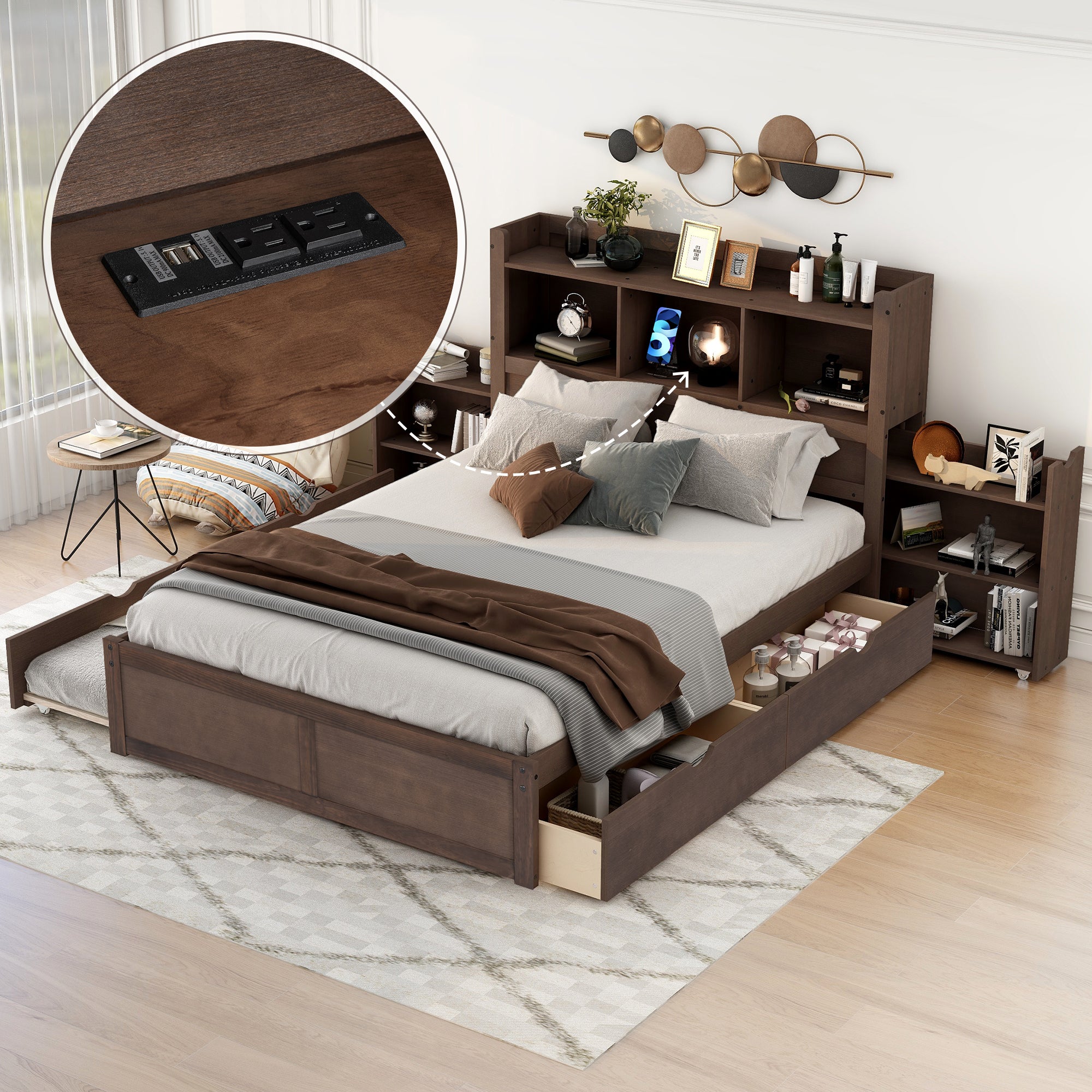 Harbor Point Full Size Storage Platform Bed