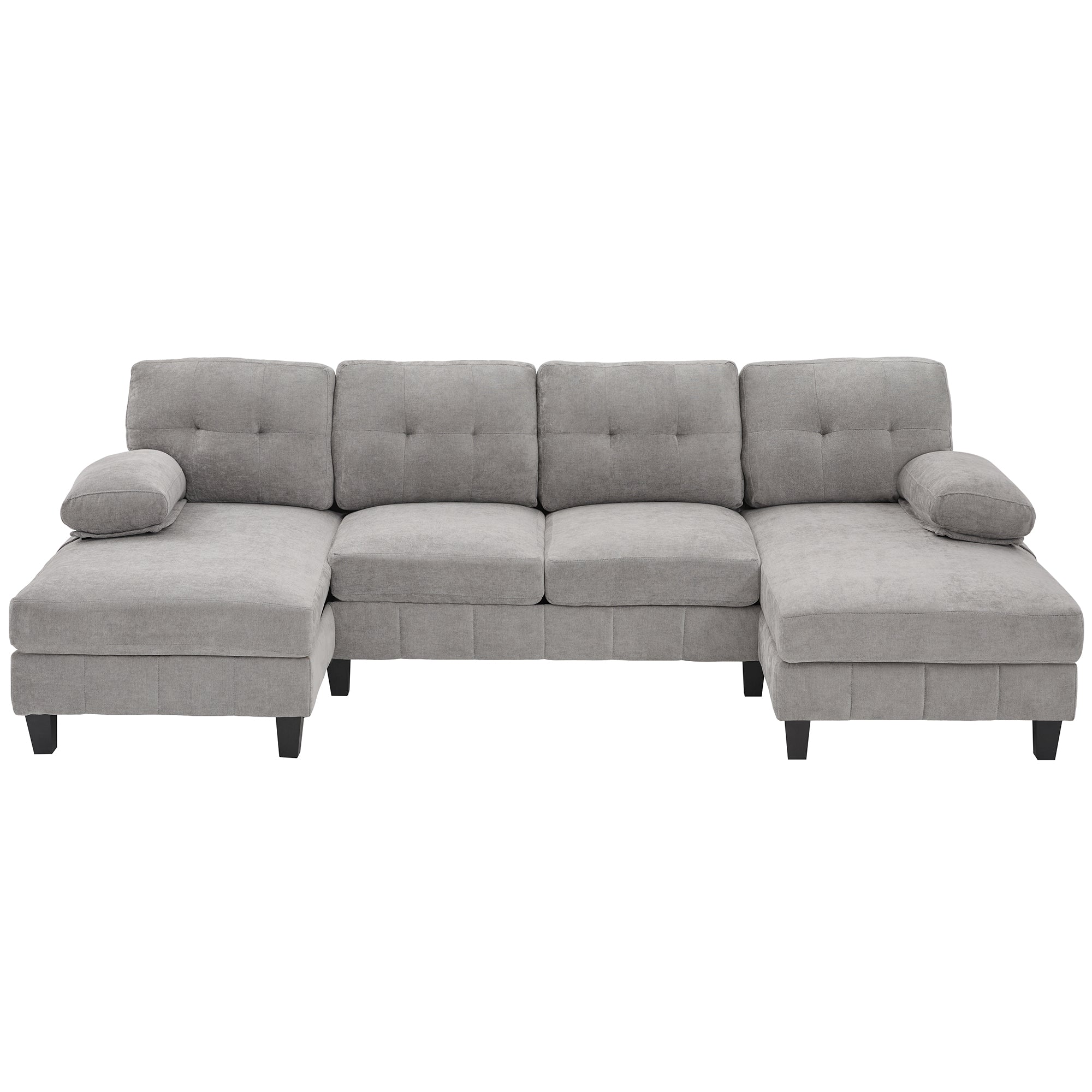 Juna Grey U-shaped Sectional Sofa