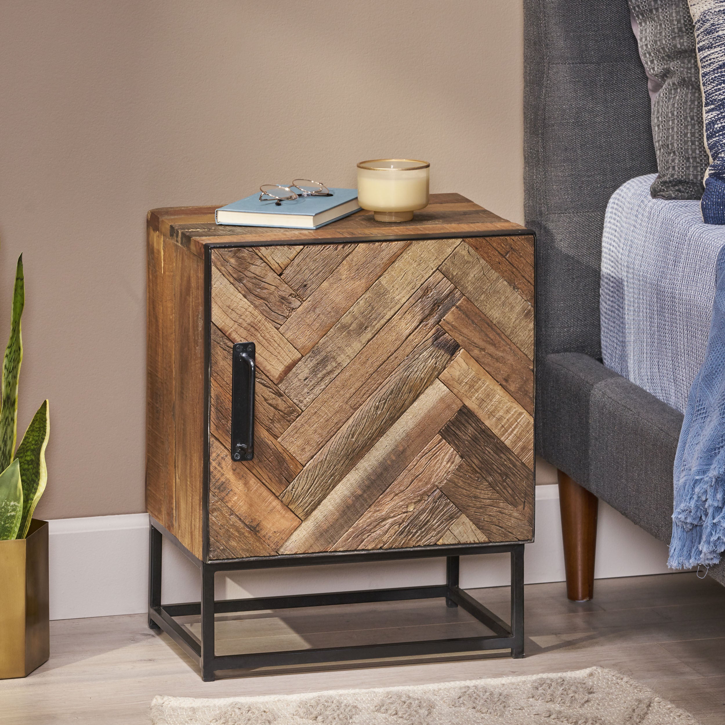 Zenith Night Stand in Natural Wood