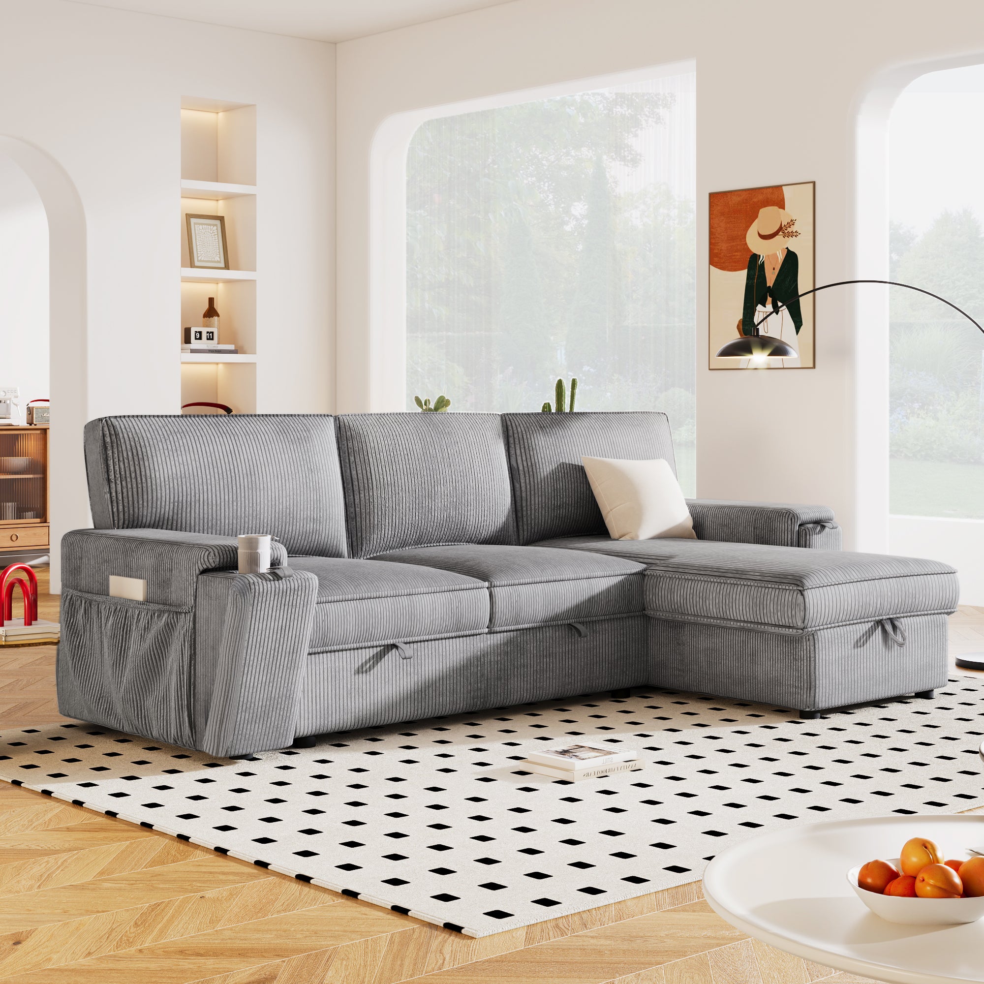 Strive Upholstery Sleeper Sectional
