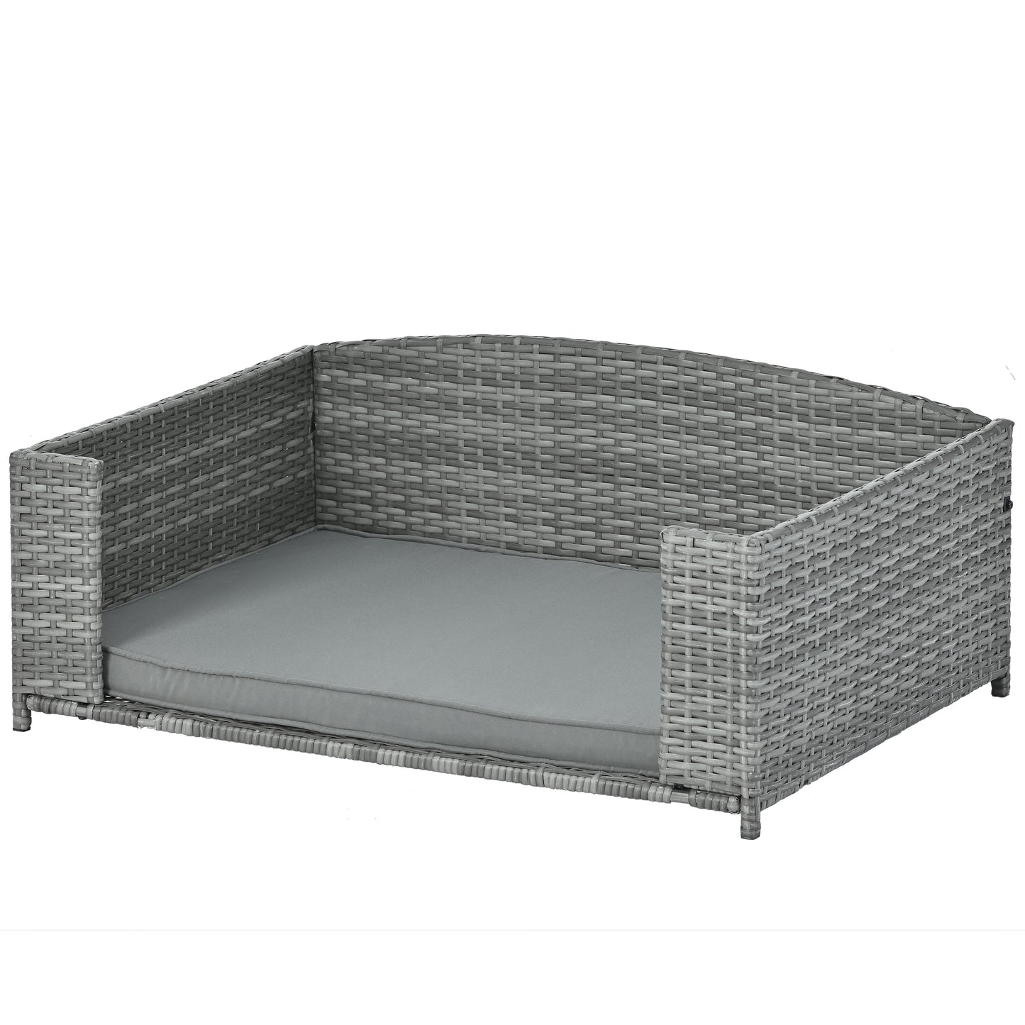 Comfy Outdoor Dog Bed in Dark Grey