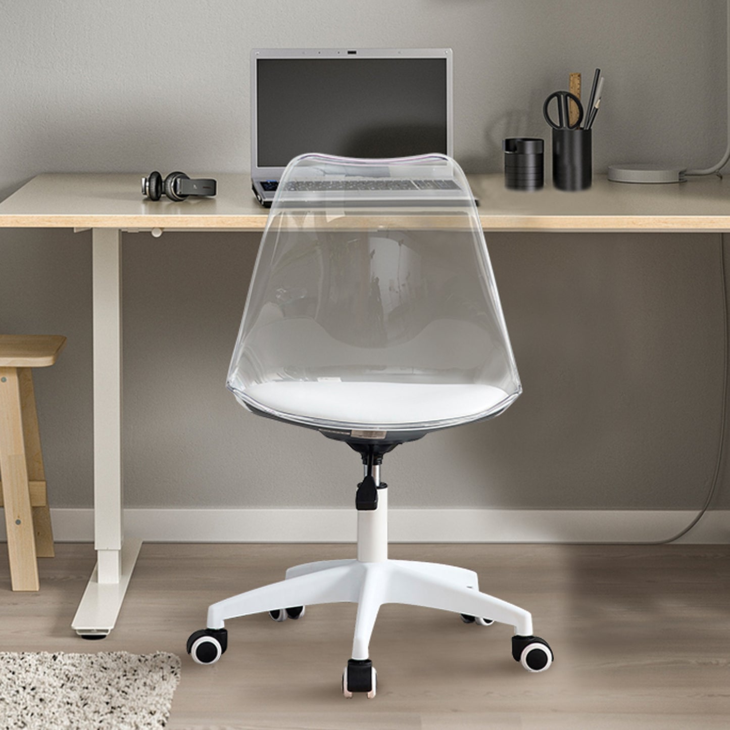 Adjustable 360 °Swivel Transparent Chair