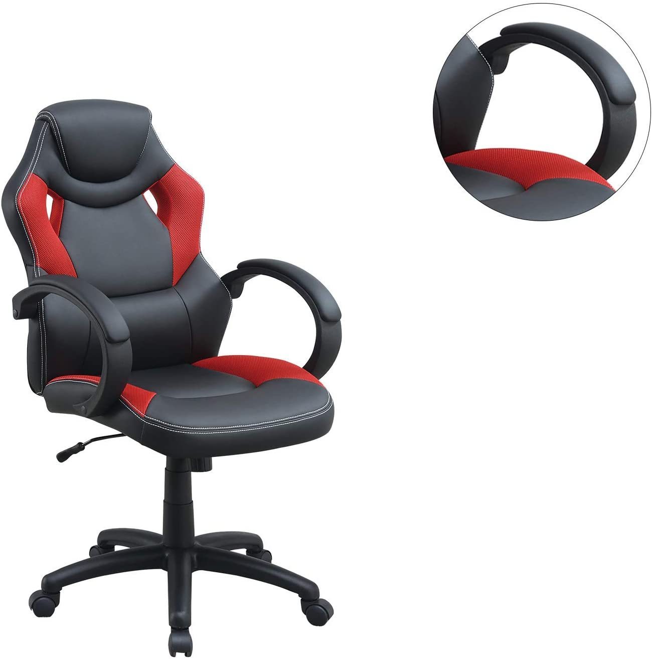 Kpak Gaming Office Chair in Black And Red Color