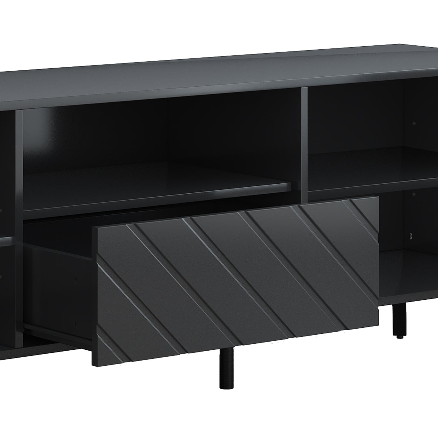 Timber Stand for 70 inch TV in Black Finish