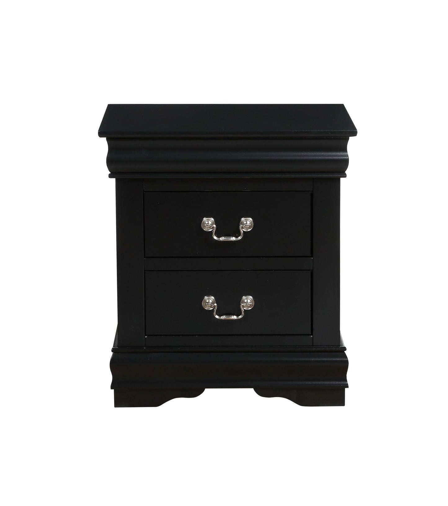 Louis Philippe Nightstand in Black Finish