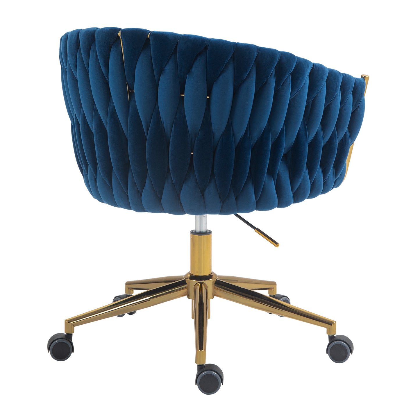 Moderna Hand-woven Office chair in Blue Fabric