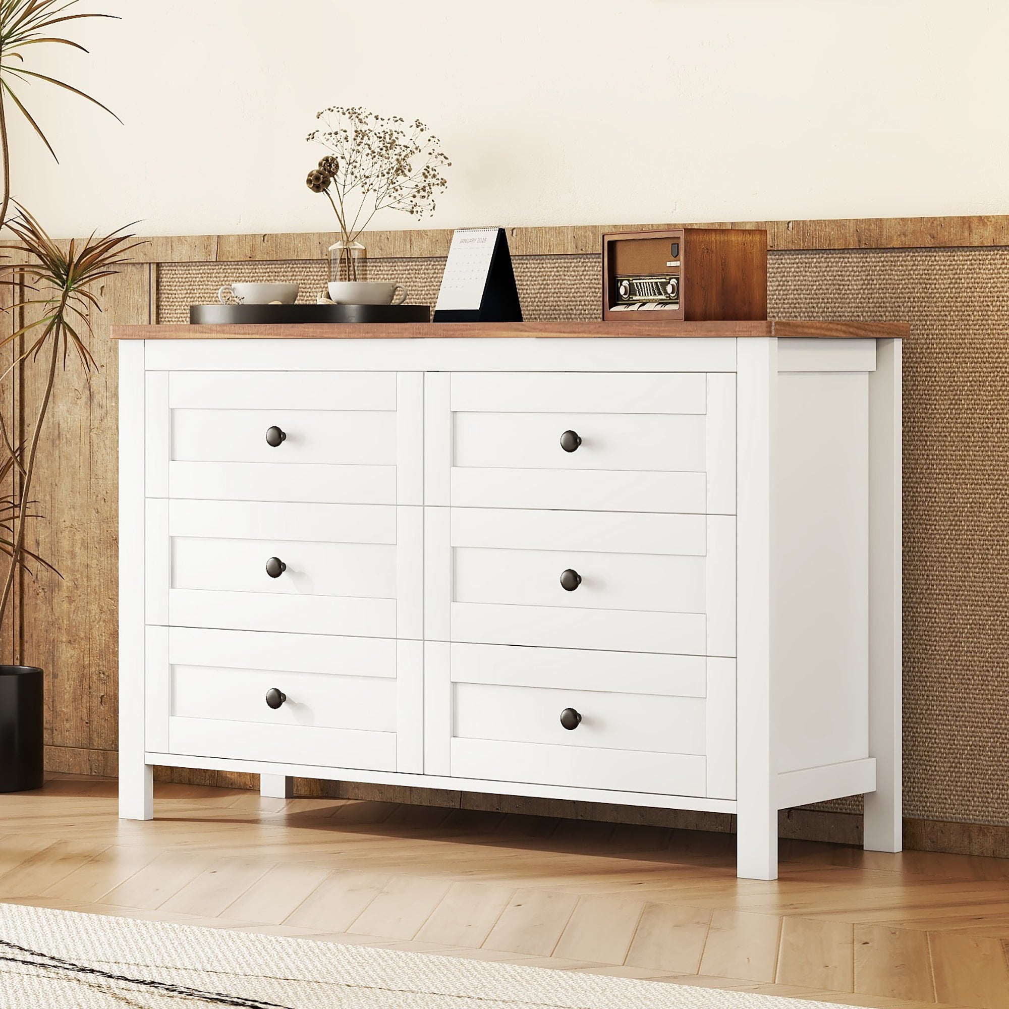 Clara Retro Farmhouse Style Dresser