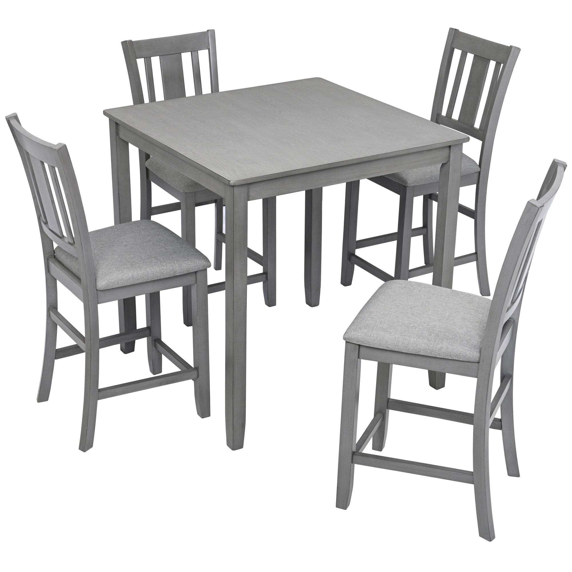 Ravenwood 5PCs Dining Table Set in Grey Finish
