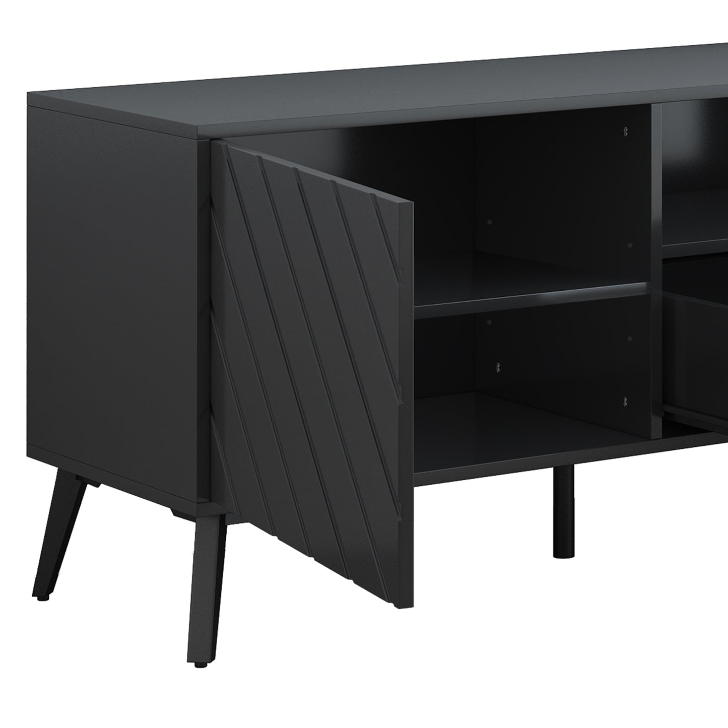 Timber Stand for 70 inch TV in Black Finish