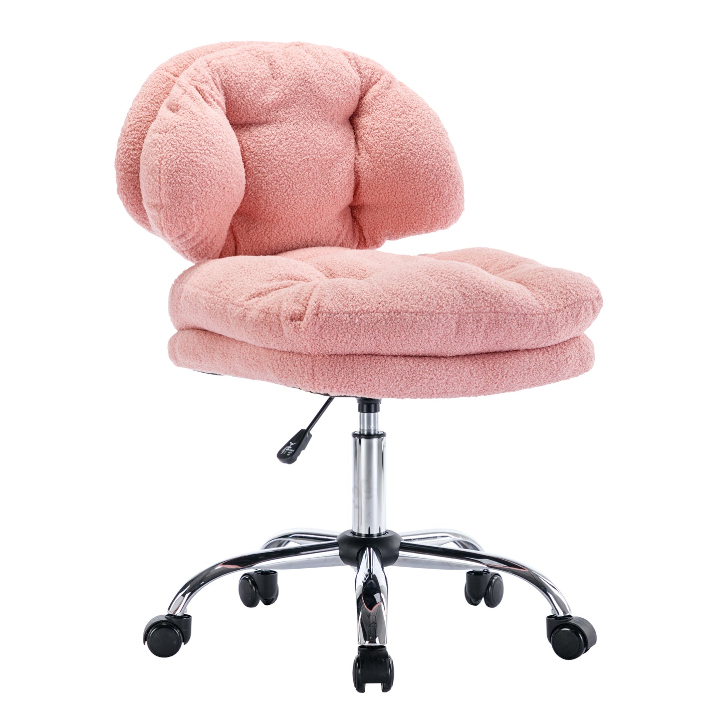 Teddy Velvet Makeup Pink Home Office Chair