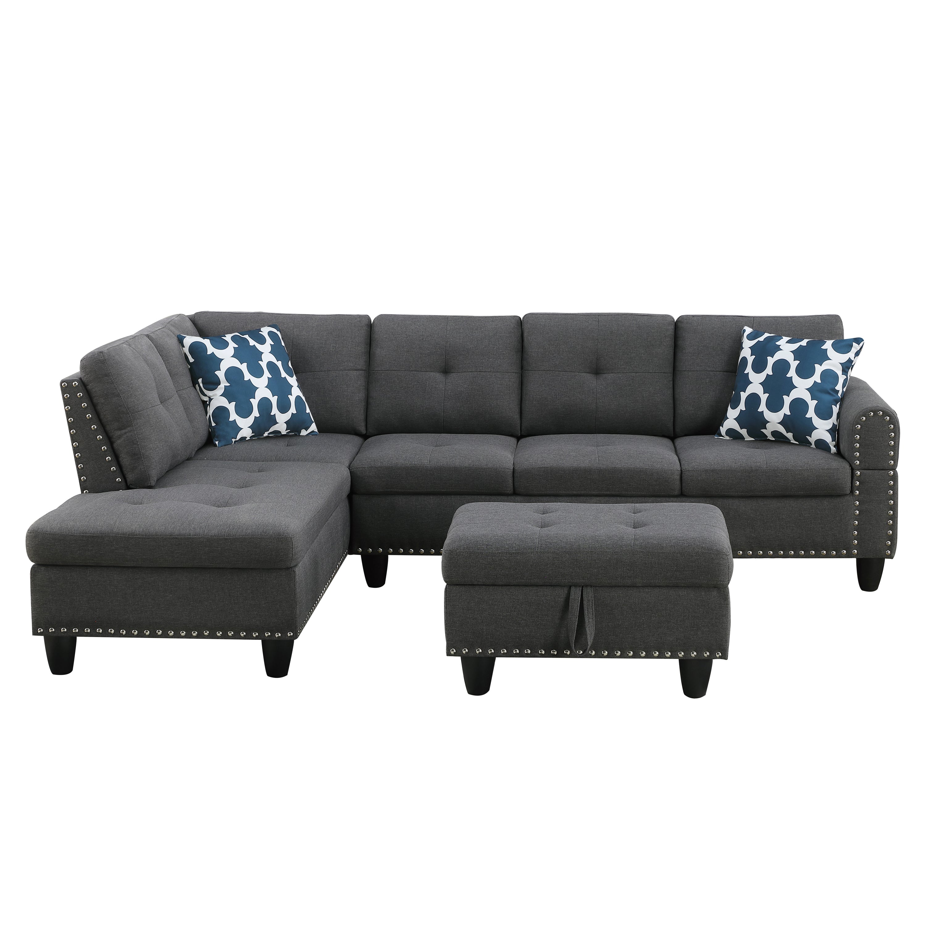 Alger Modern  Left Hand Facing Sofa Chaise