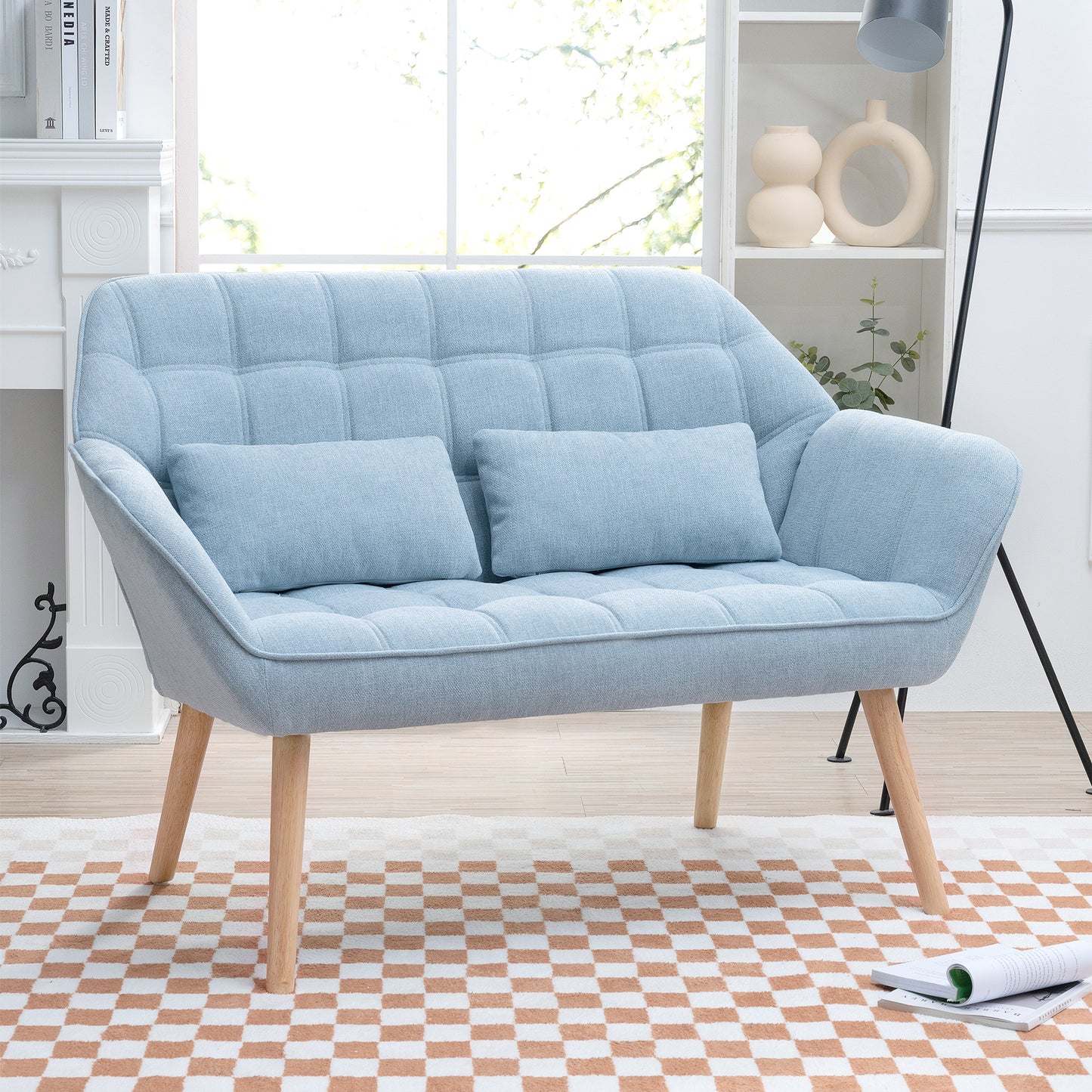 Alyssa Blue Love Seat