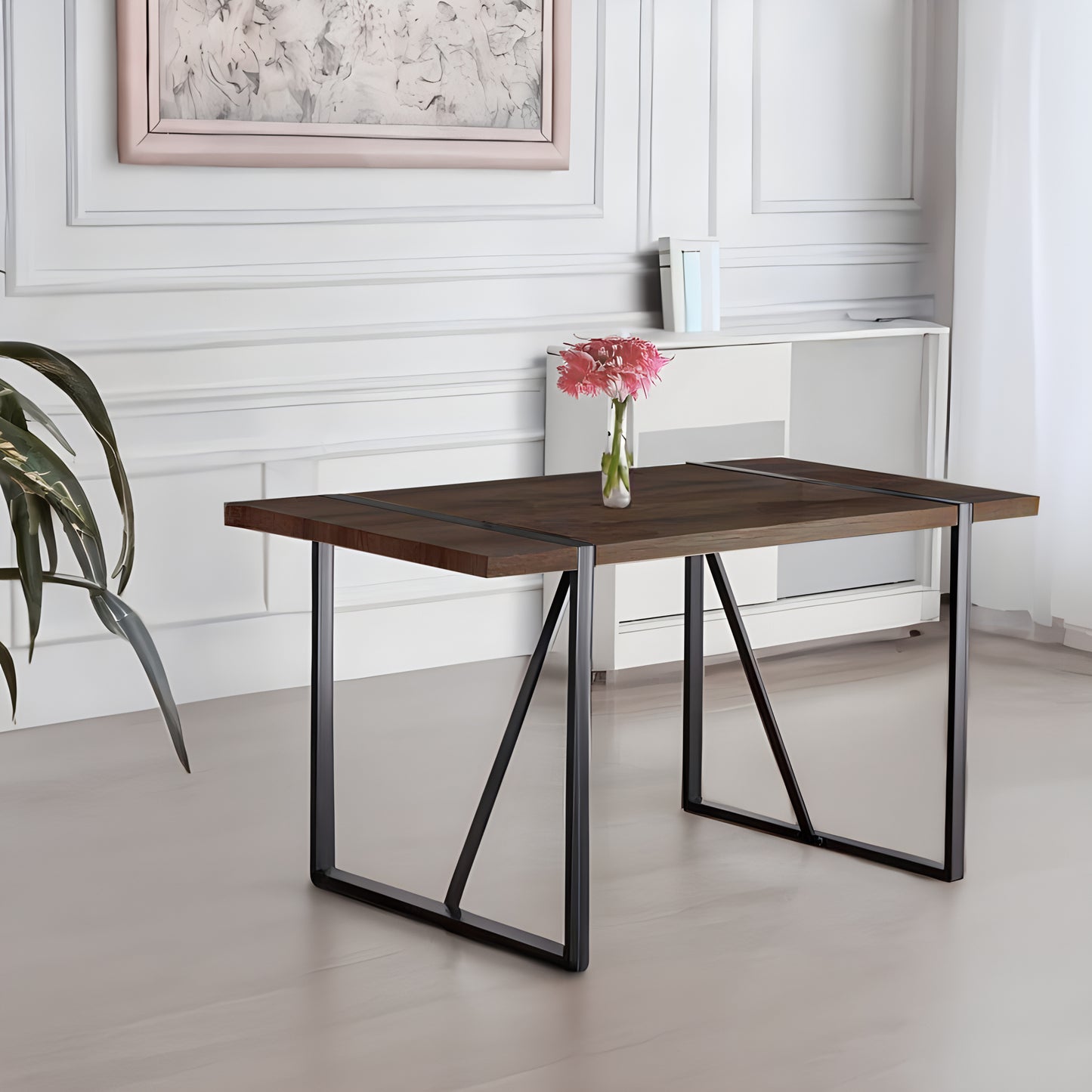 Jenson 55"Rustic Industrial Rectangular Table