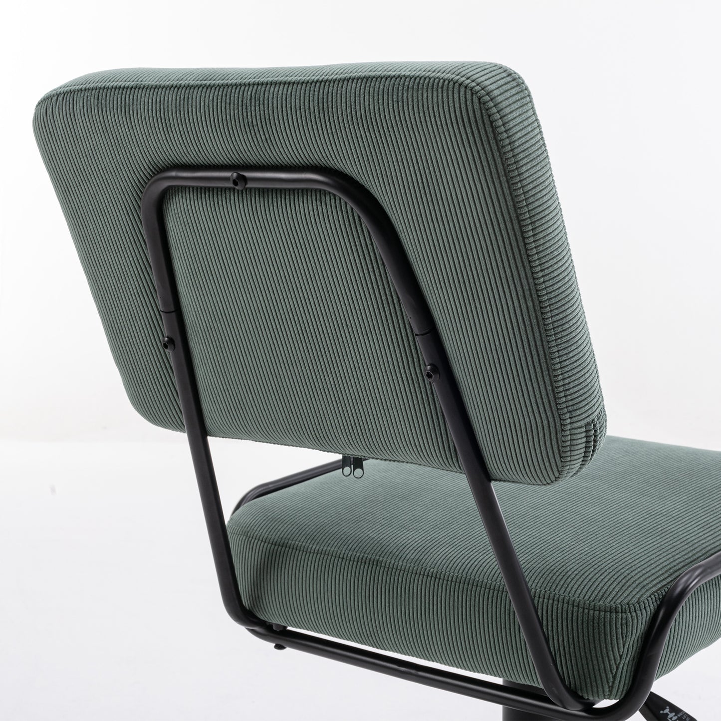 Corduroy Desk Chair Task Chair in Green Fabric