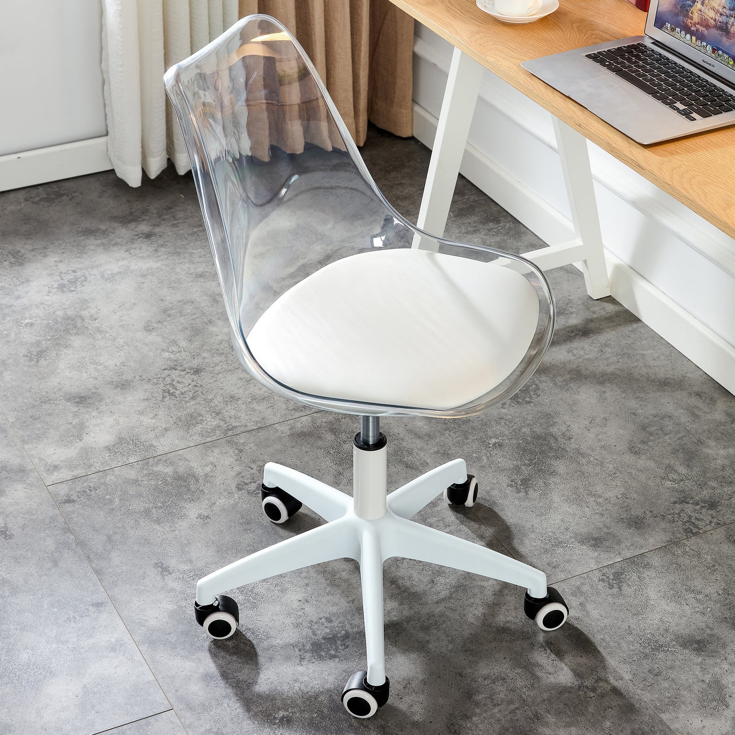 Adjustable 360 °Swivel Transparent Chair