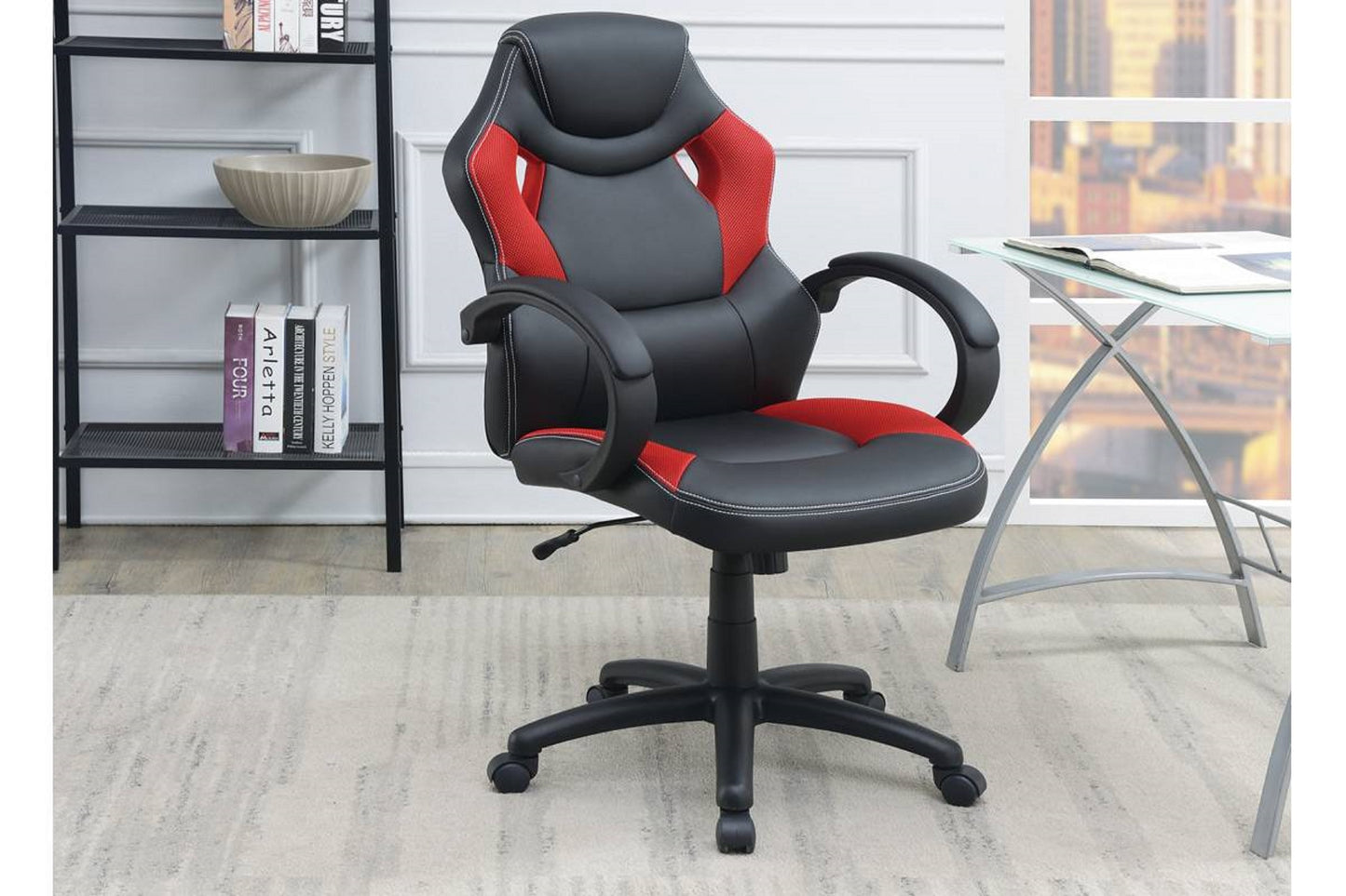 Kpak Gaming Office Chair in Black And Red Color