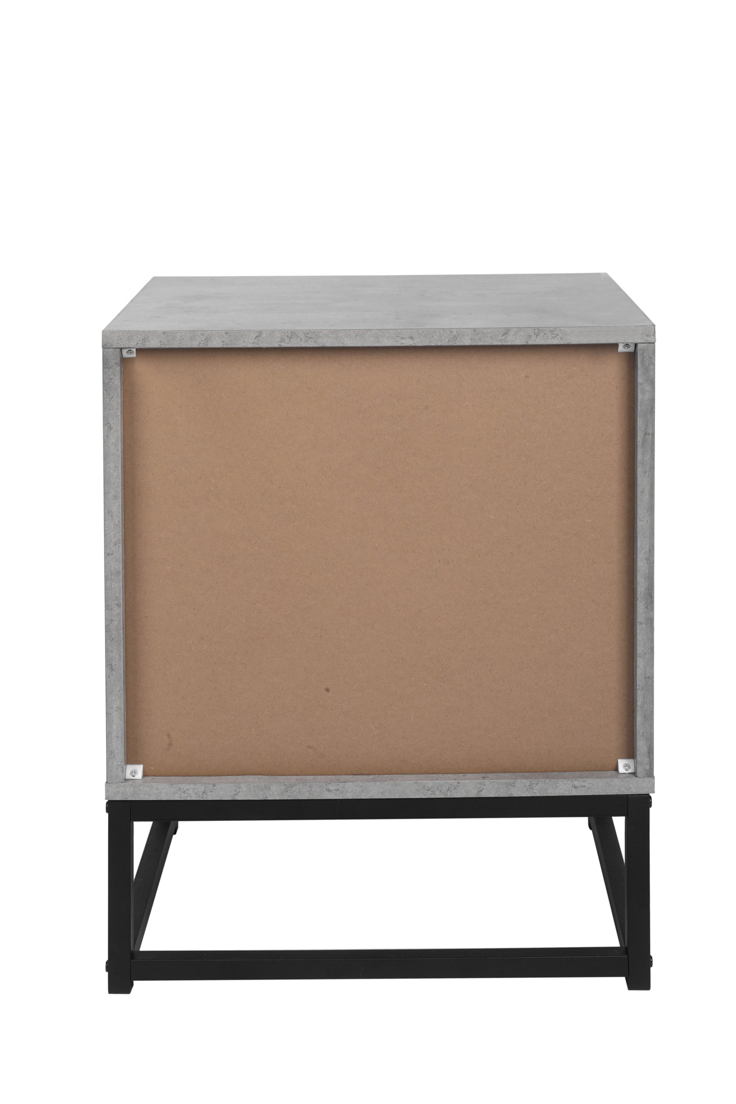 Geo Nightstand in Cement Grey Finish