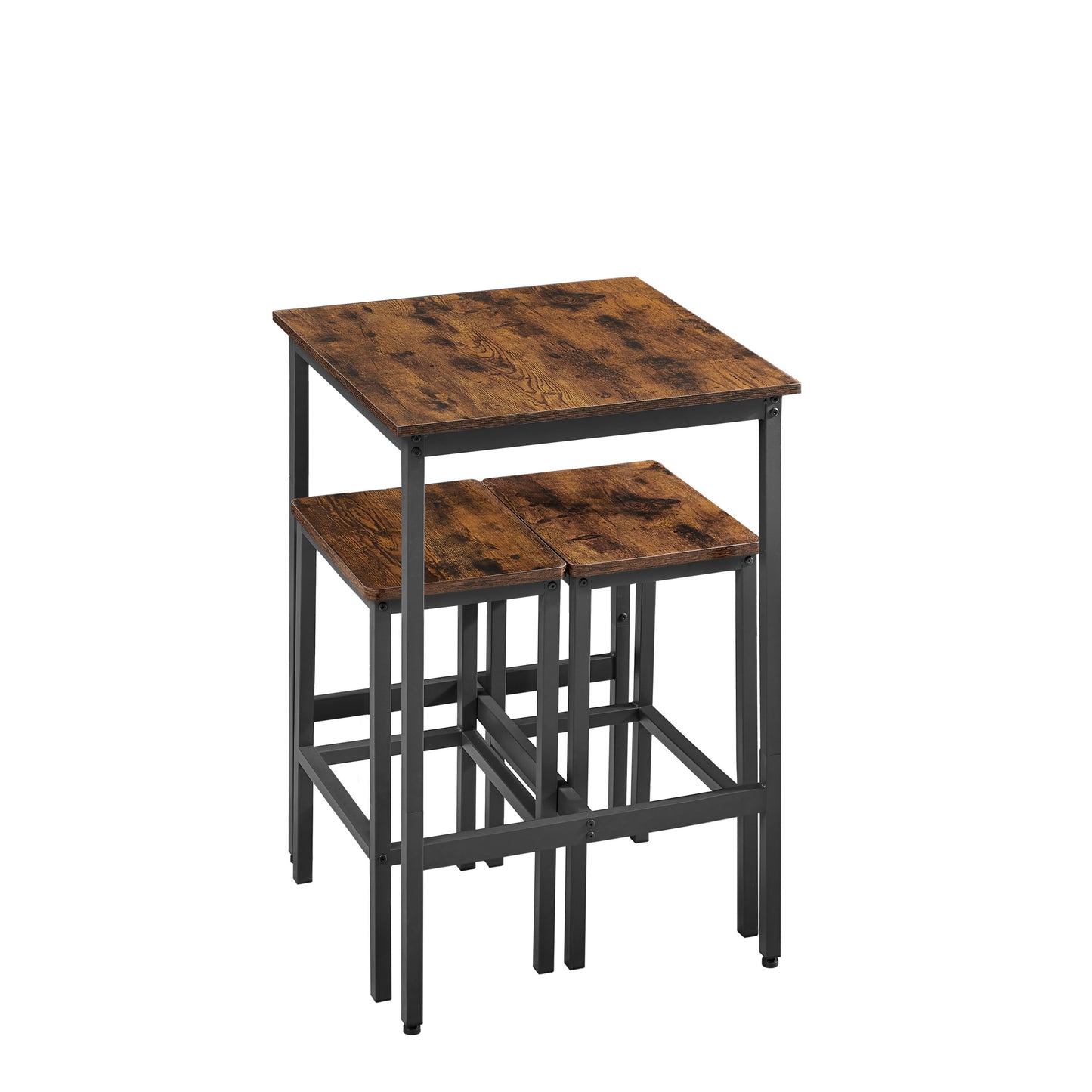 Jona Square Bar Table with 2 Bar Chairs