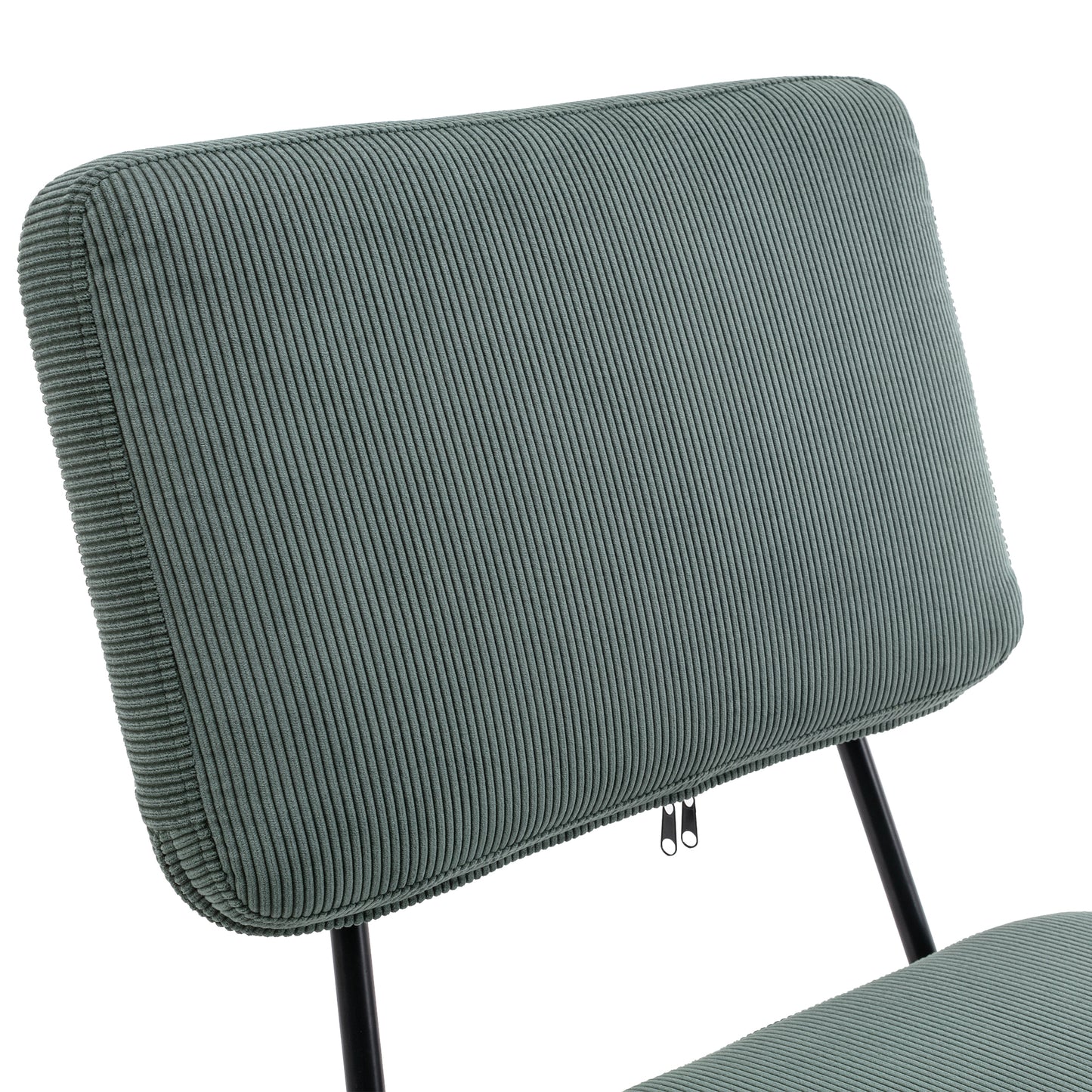 Corduroy Desk Chair Task Chair in Green Fabric