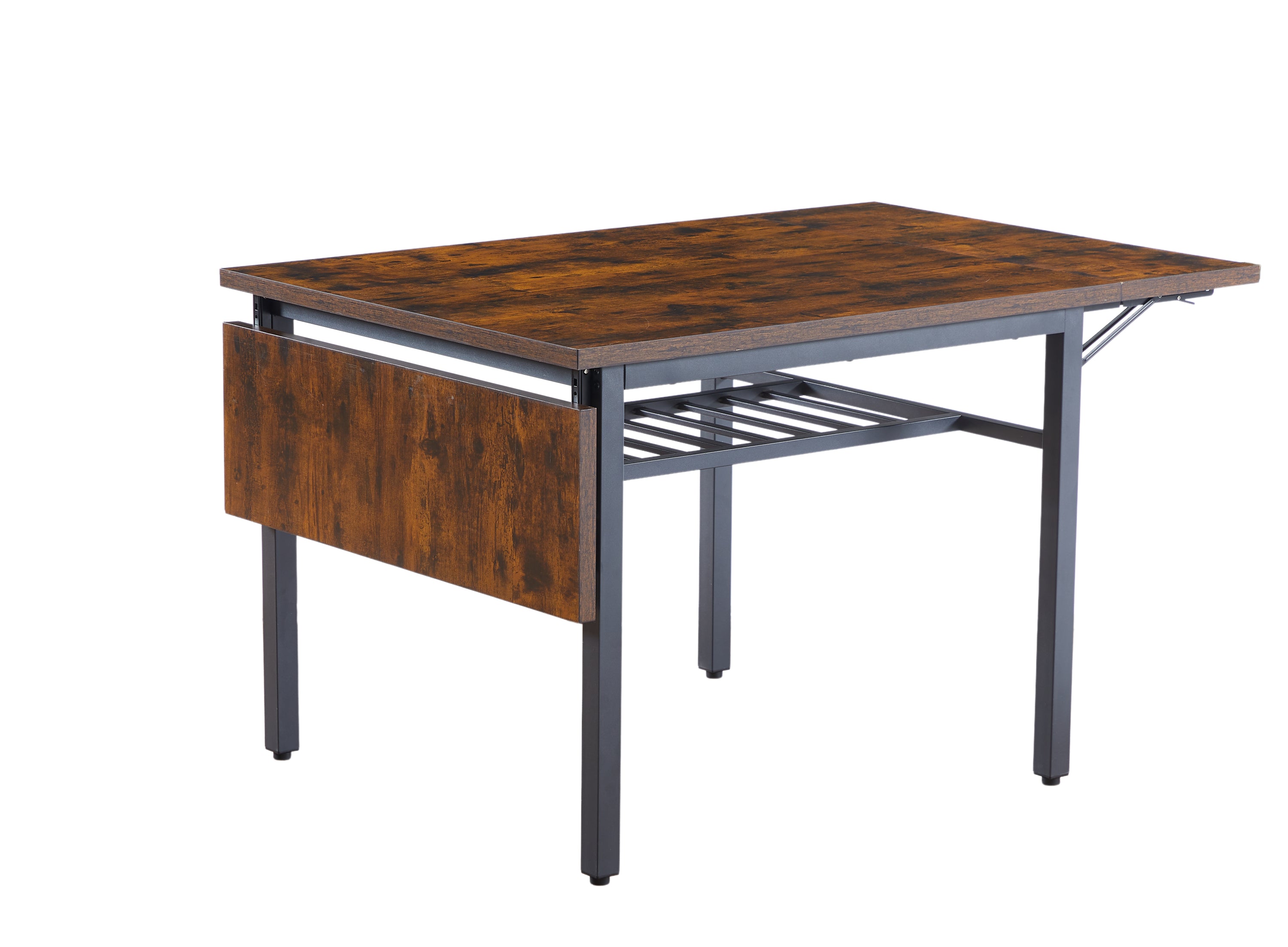 Zineth Rustic Brown Folding Dining Table