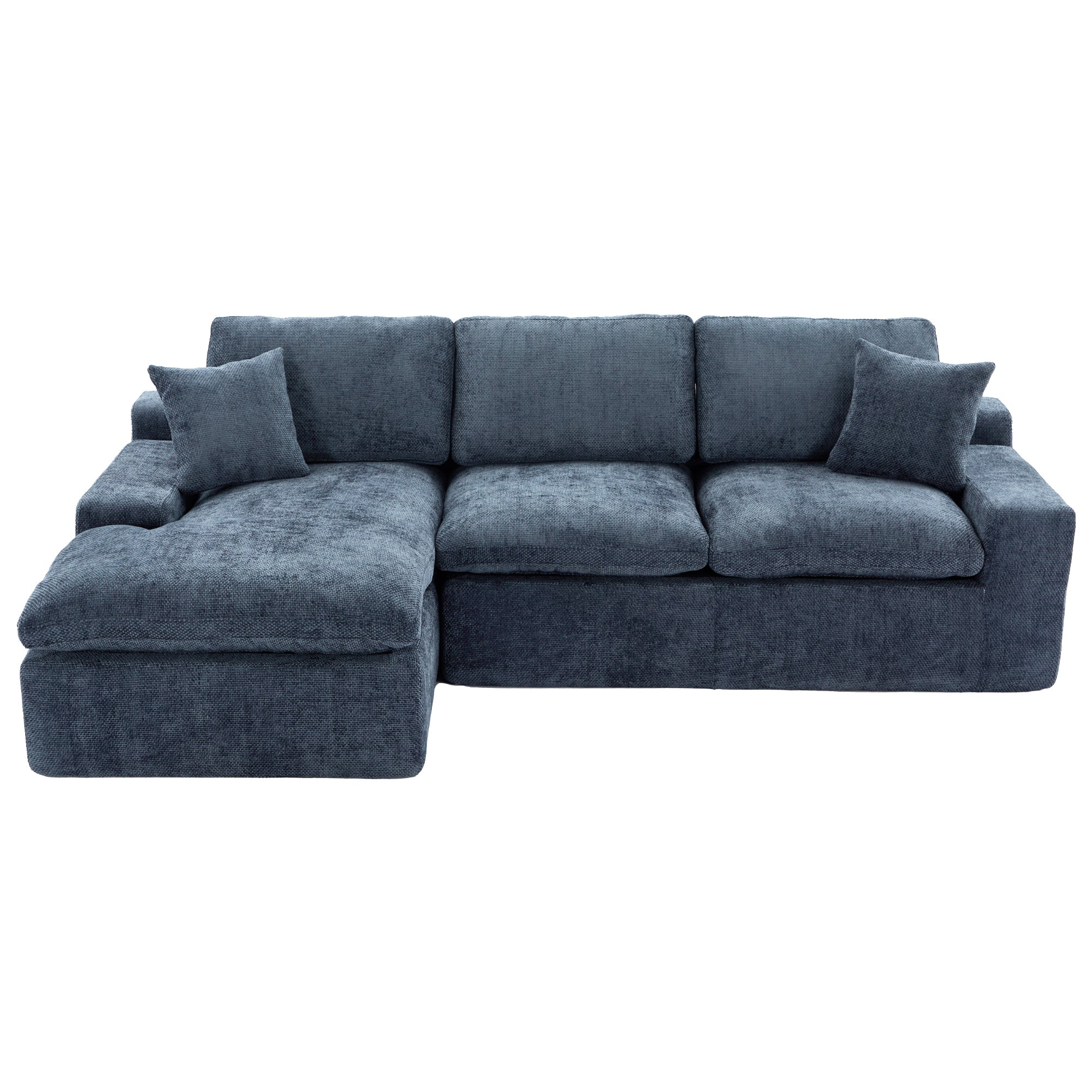 Collin Blue Cloud Sectional Sofa