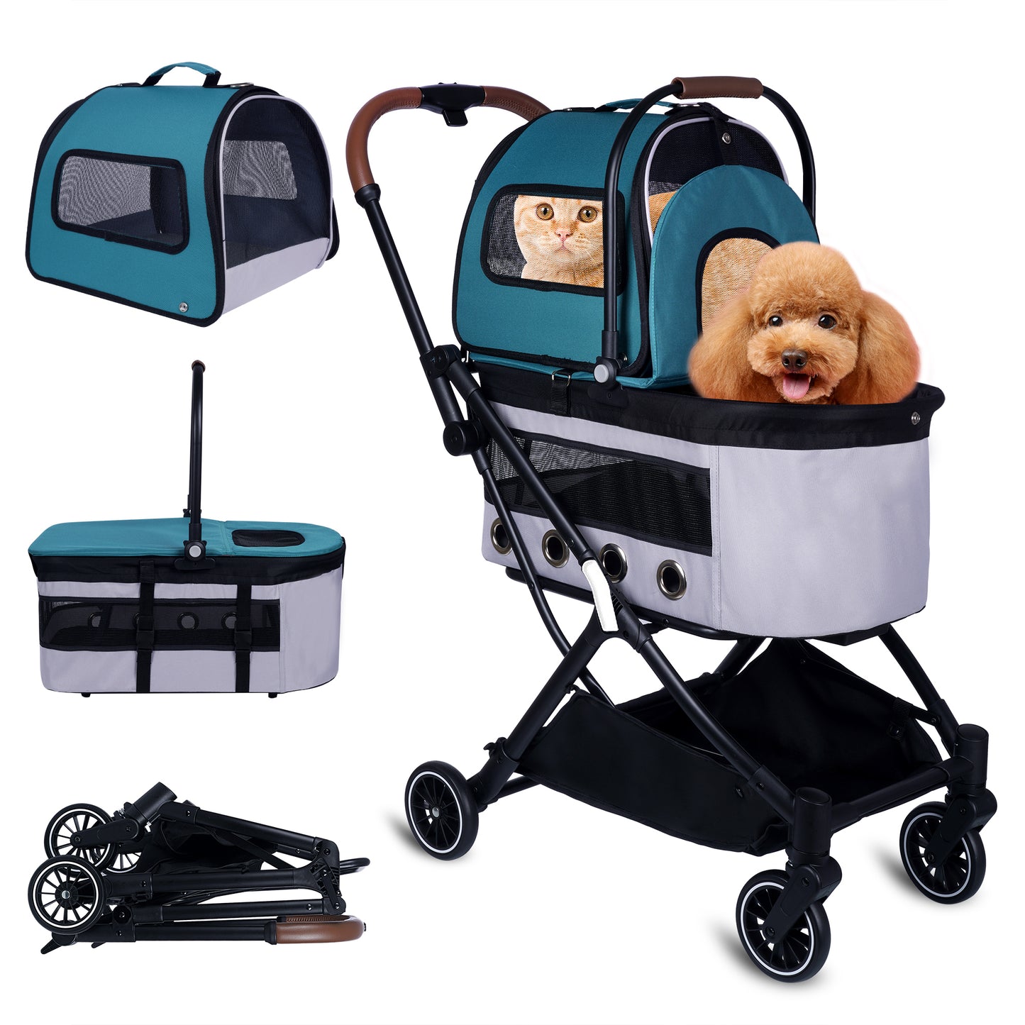 Trylon Automatic Folding Double Decker Pet Trolley