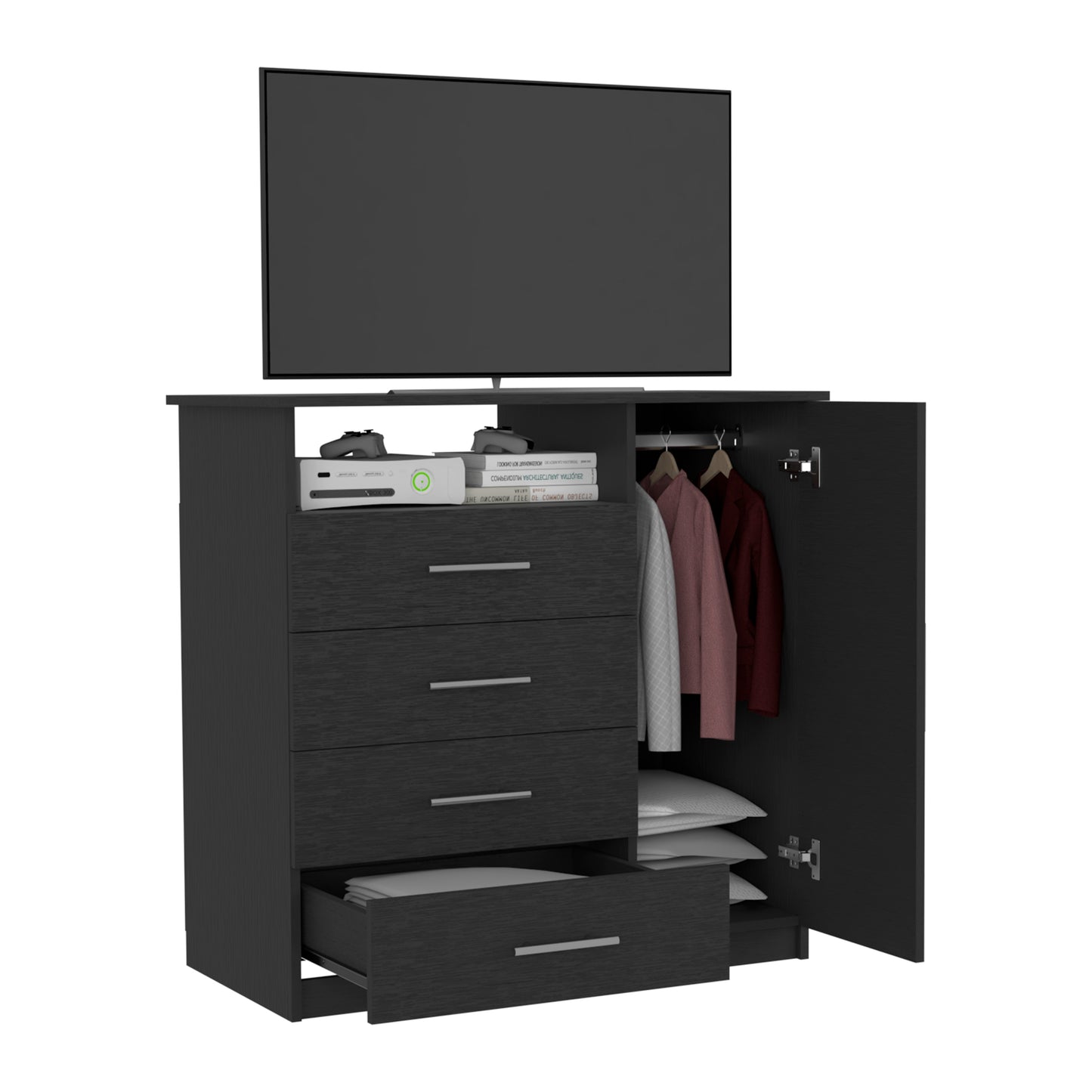 Beaufort Media Chest in Black Finish