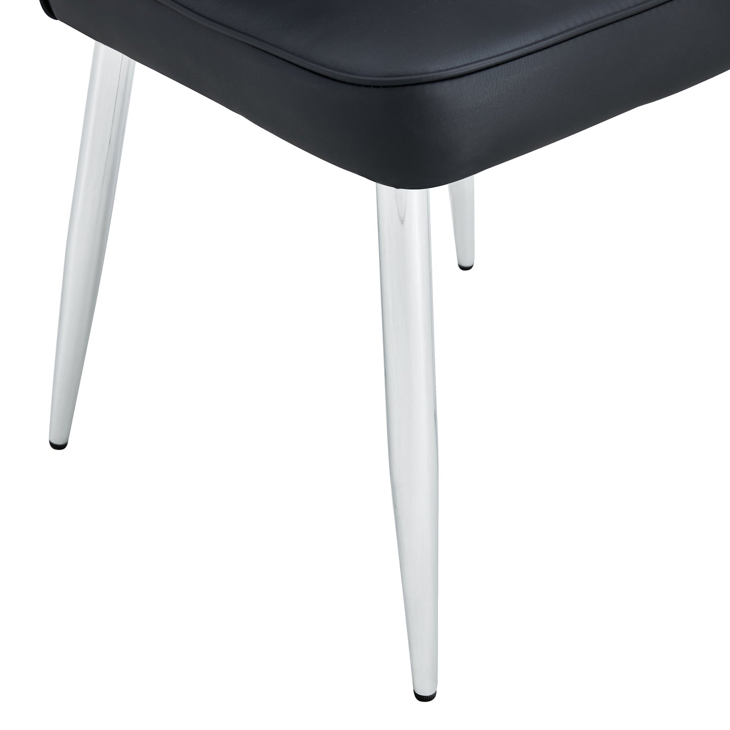 Phelps Modern minimalist dining chairs in Black. (Set of 4)