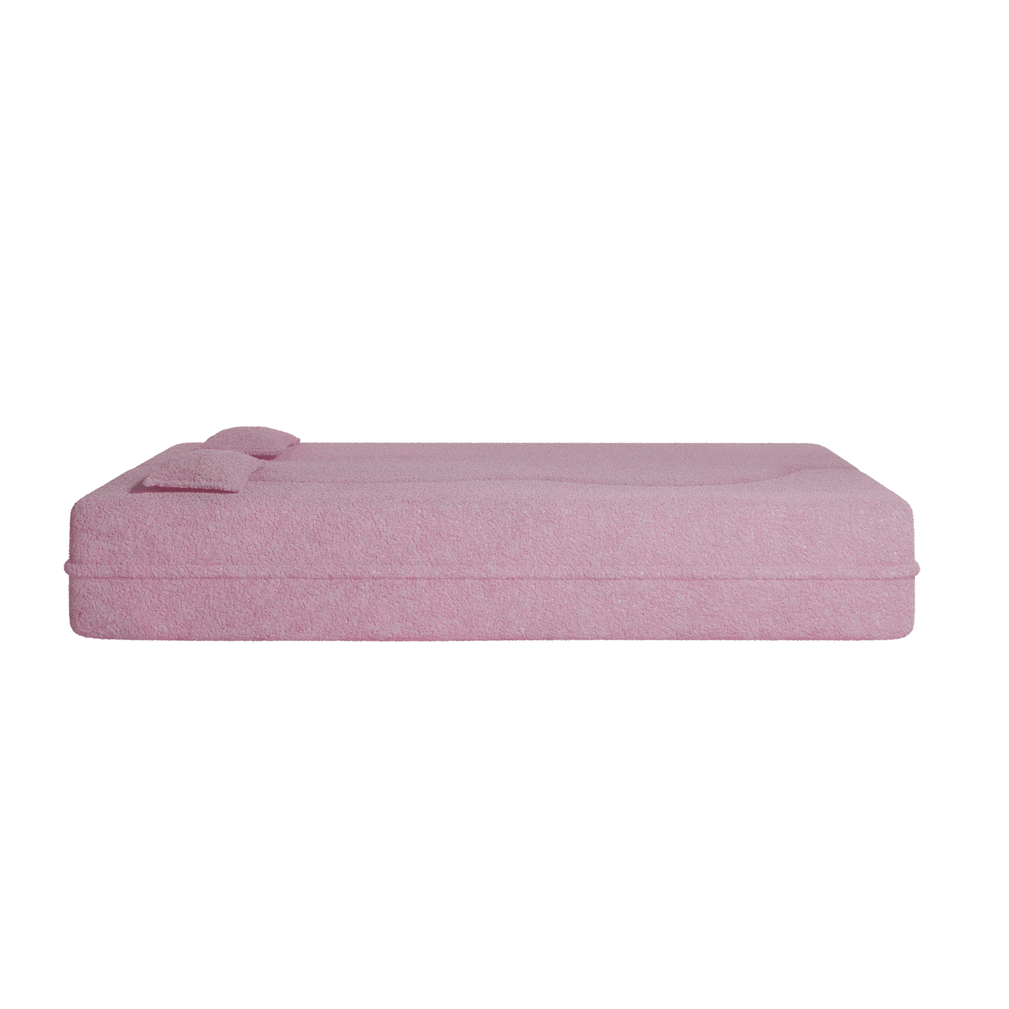 Mucasa Pink Modern Foam-Filled Sleeper Sofa