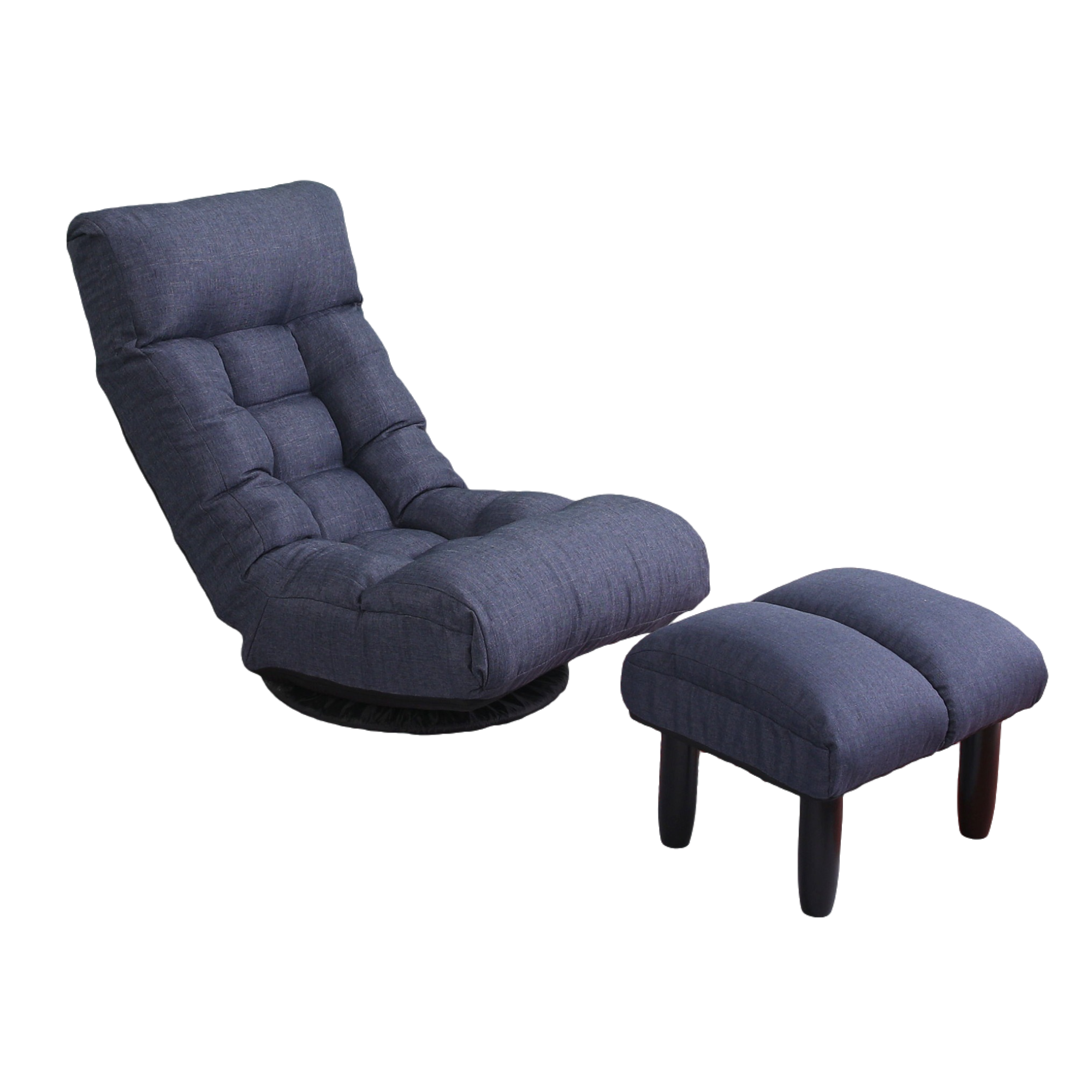 Alura Navy Adjustable Japanese Reclining Floor Chair