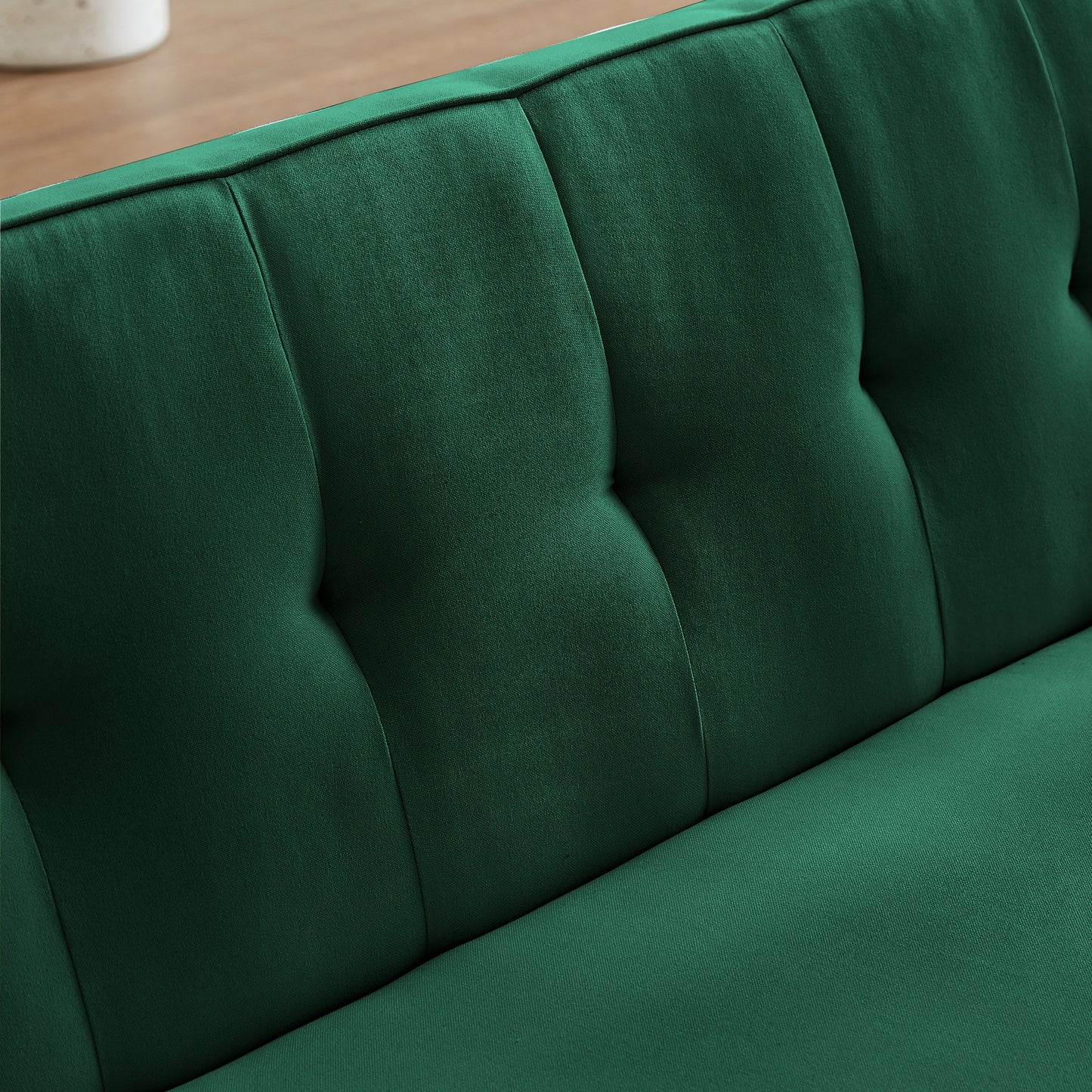 Myra Green Linen Chesterfield Sofa