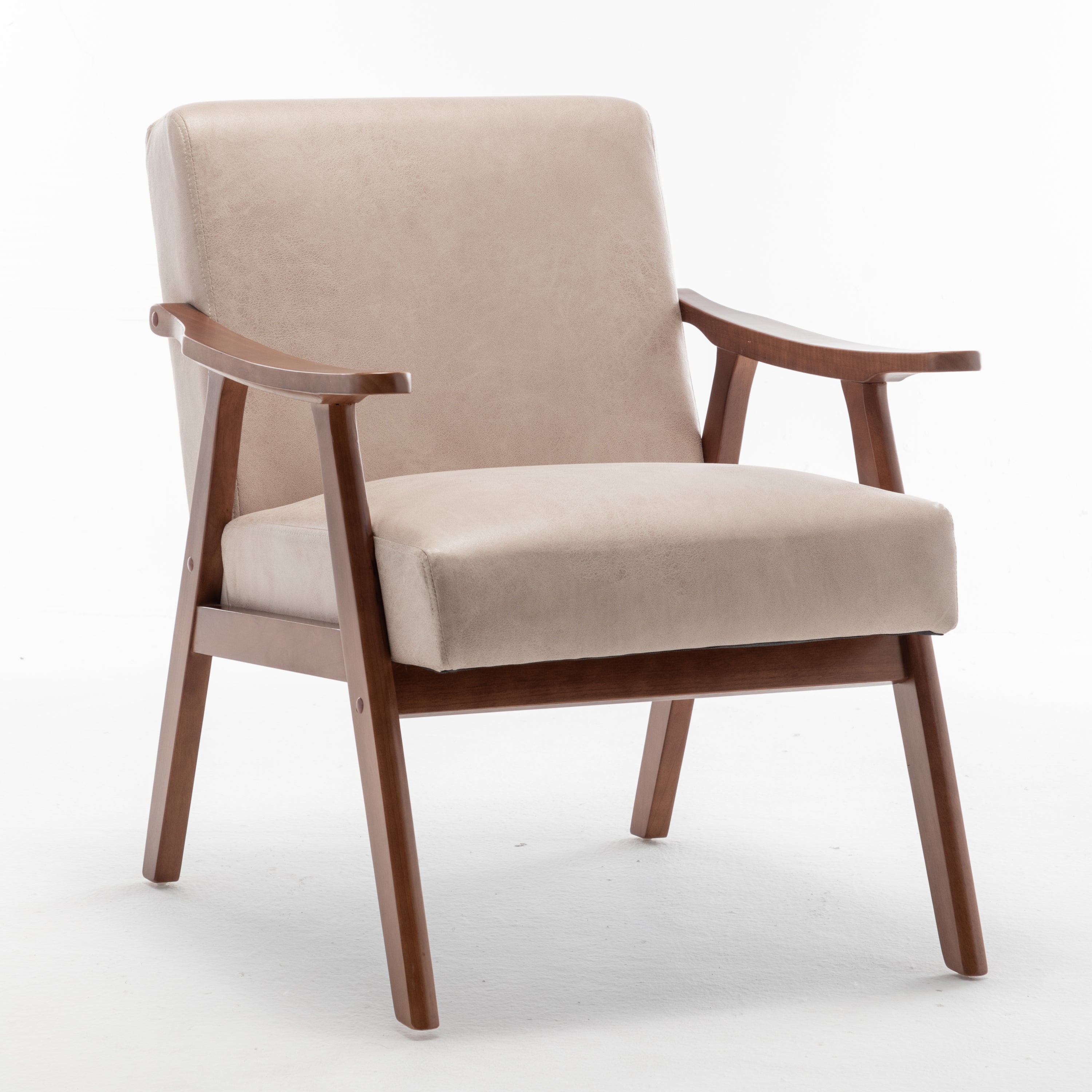 Karo Camel Mid-Century Modern Accent Chair
